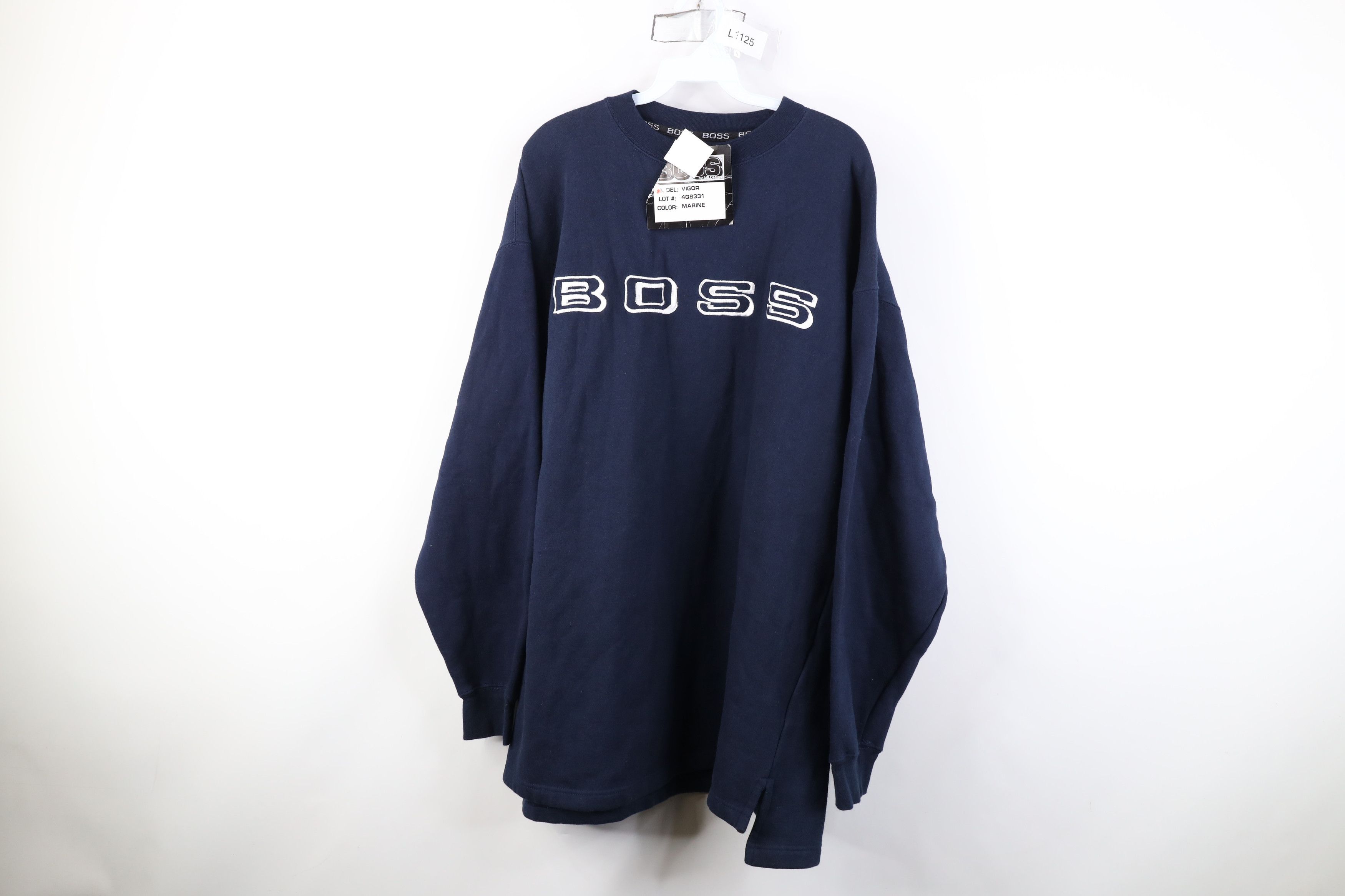 Vintage Deadstock Vintage 90s Y2K Streetwear Fit Sweatshirt Blue Size US XL / EU 56 / 4 - 1 Thumbnail