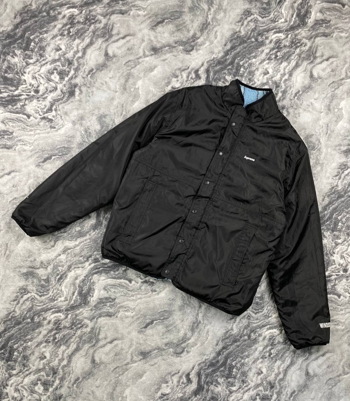 Supreme Supreme Reversible Bandana Fleece Jacket Men Size M Blue Size US M / EU 48-50 / 2 - 2 Thumbnail