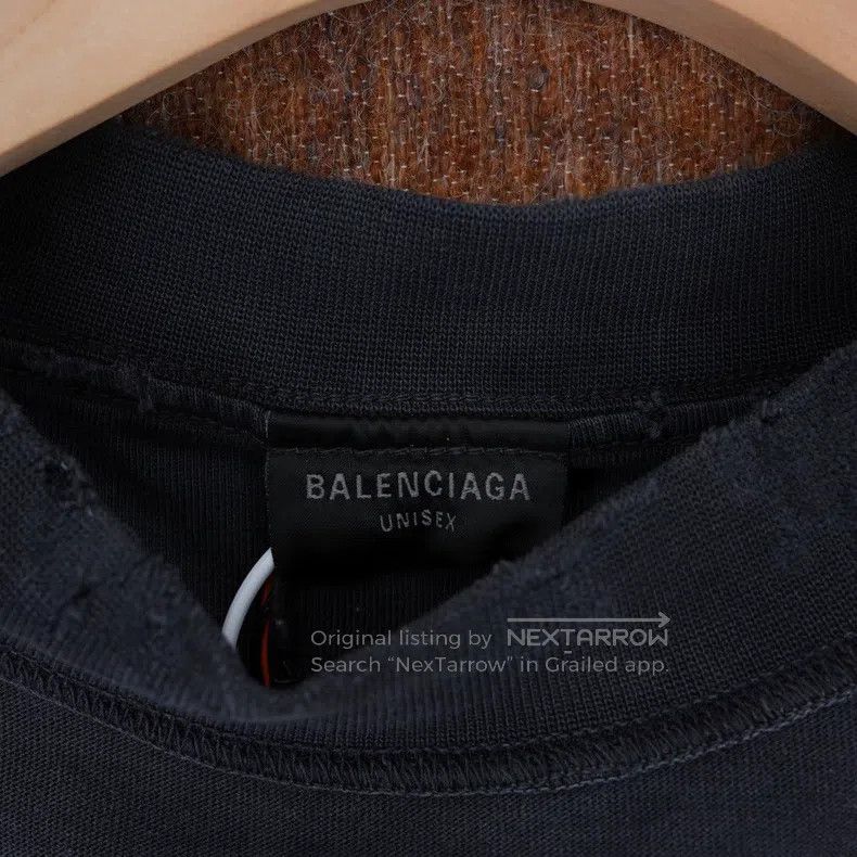 Balenciaga Balenciaga Black Washed Short Sleeve Size US L / EU 52-54 / 3 - 4 Thumbnail