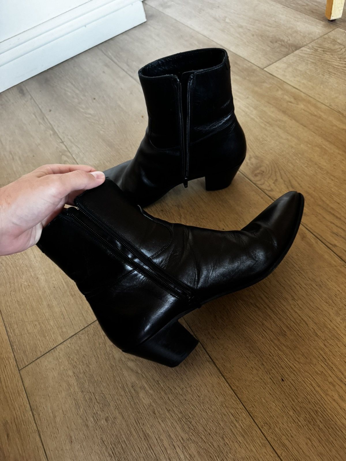 Celine Leather Jacno Boots Size US 10 / EU 43 - 3 Thumbnail
