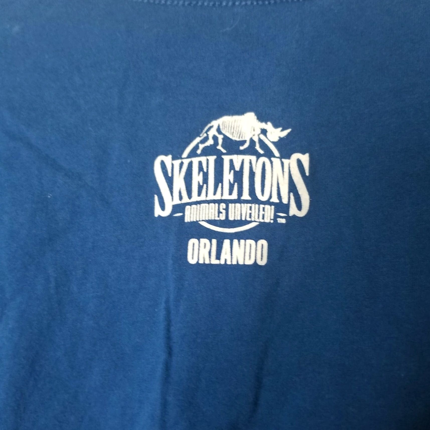 Vintage Skeletons Animals Unveiled Orlando FL Museum Funny Womens M T Shirt Blue Size M / US 6-8 / IT 42-44 - 4 Thumbnail