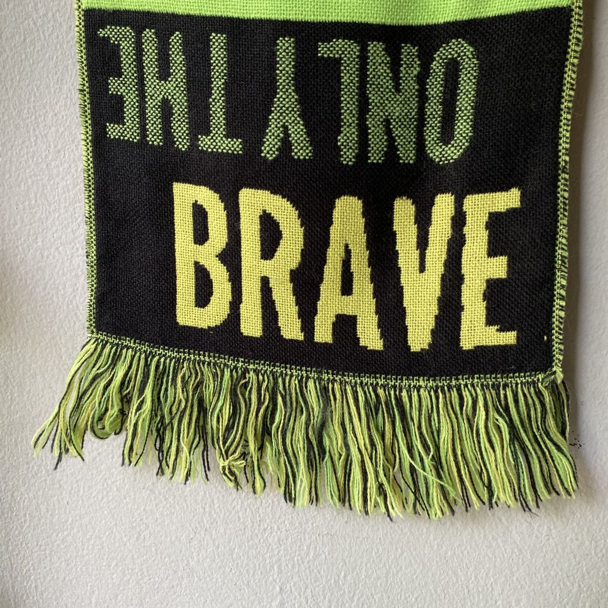 Diesel Diesel Logo Scarf in Black & Neon Green Size ONE SIZE - 5 Thumbnail
