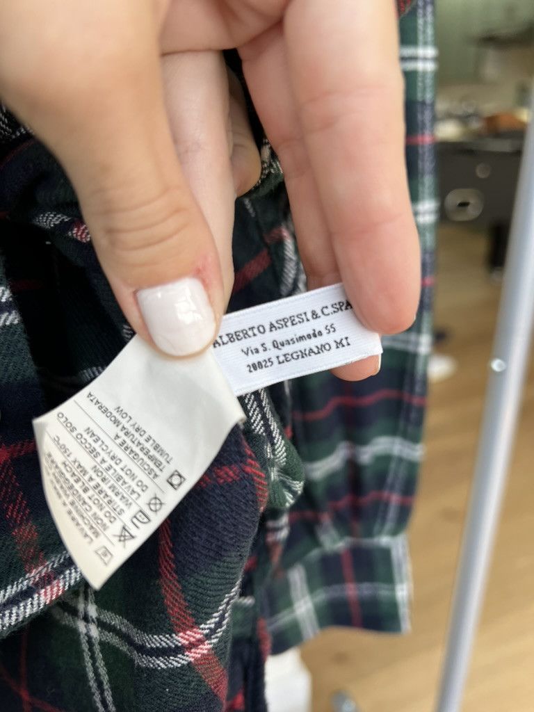 Aspesi Aspesi Green Flannel Size US L / EU 52-54 / 3 - 5 Thumbnail