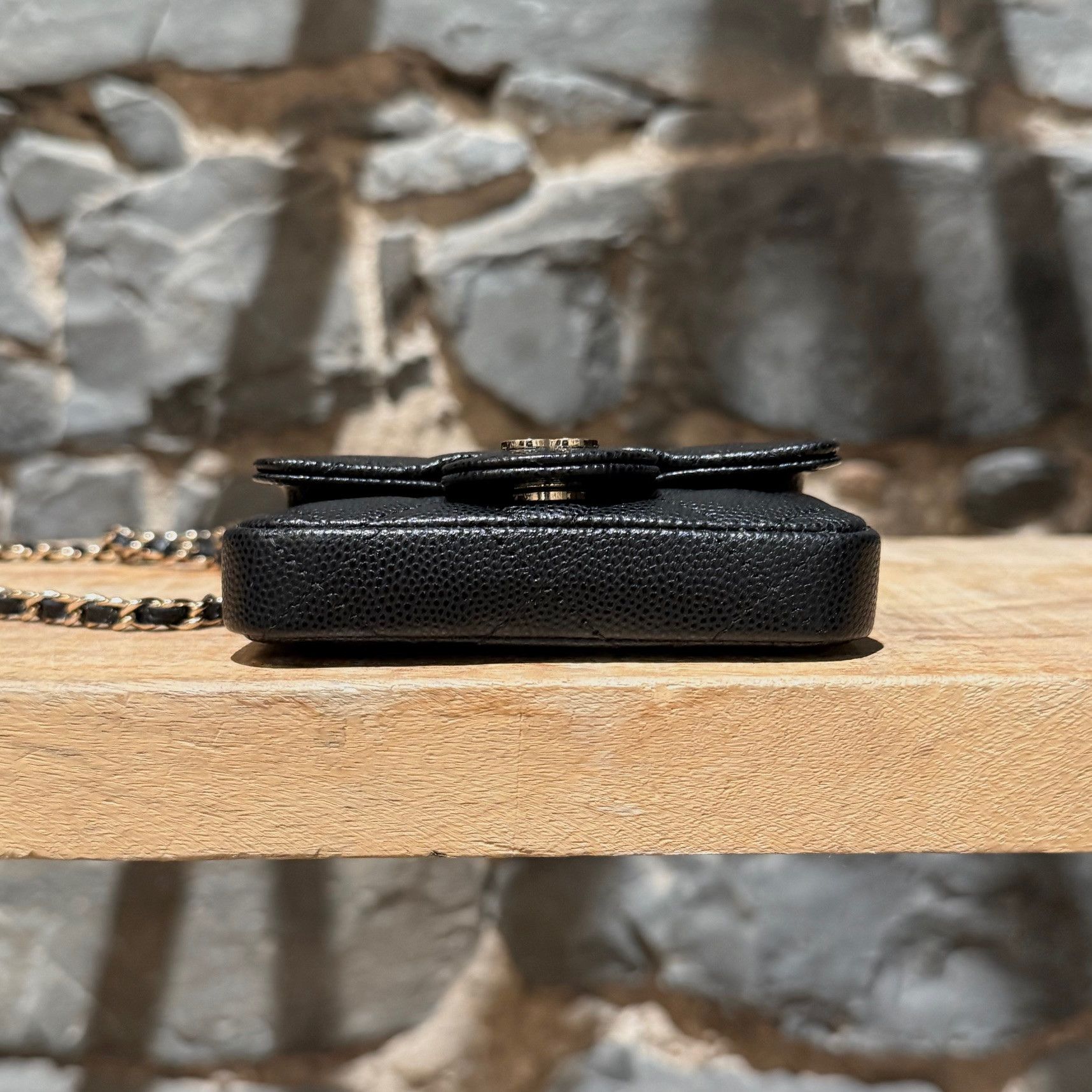 Chanel Chanel 2021 Black Caviar Mini Chain Belt Bag Size ONE SIZE - 5 Thumbnail