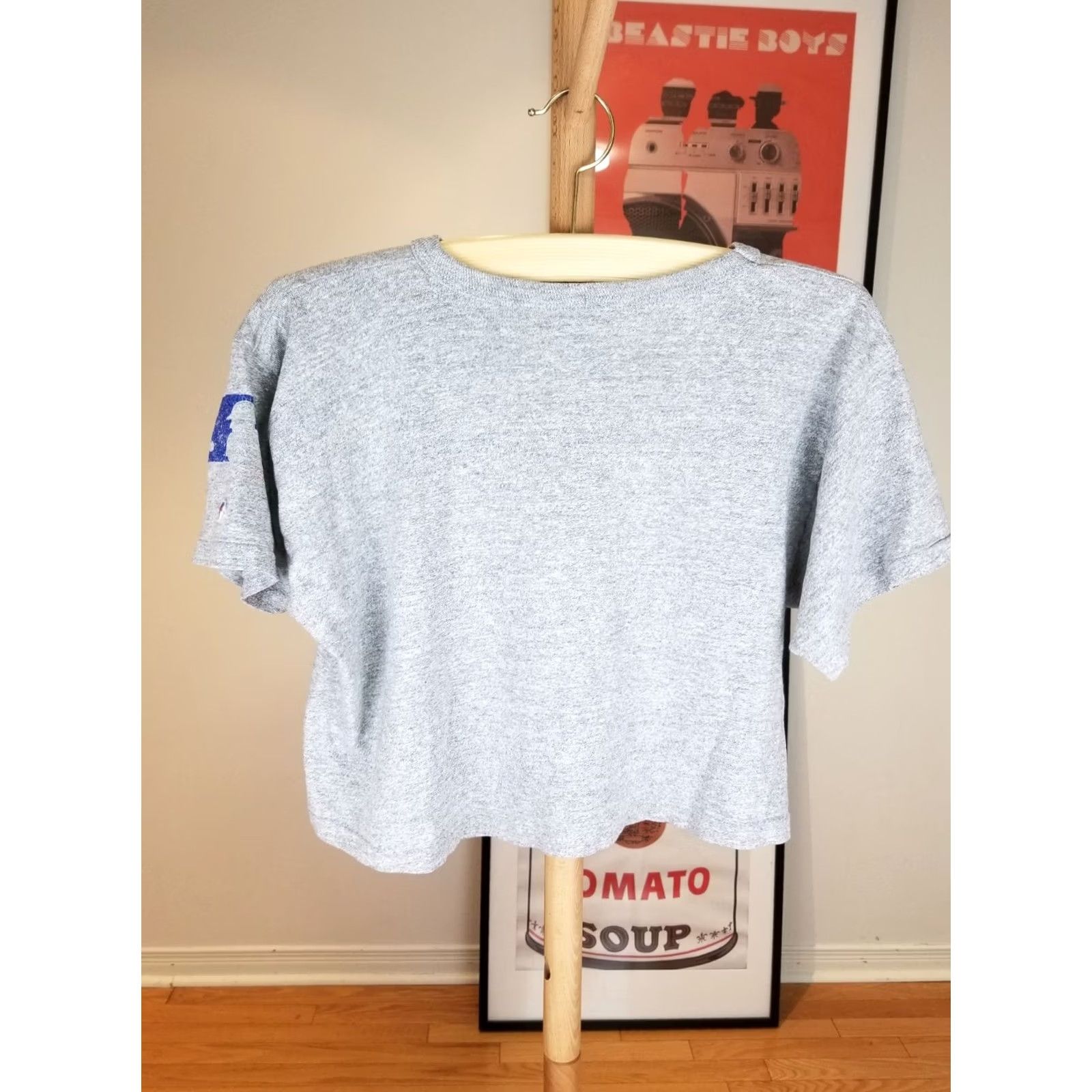Champion VINTAGE 80's Yankees New York MLB Champion Rayon Gray Crop Top T-Shirt L Mens Size US L / EU 52-54 / 3 - 5 Thumbnail