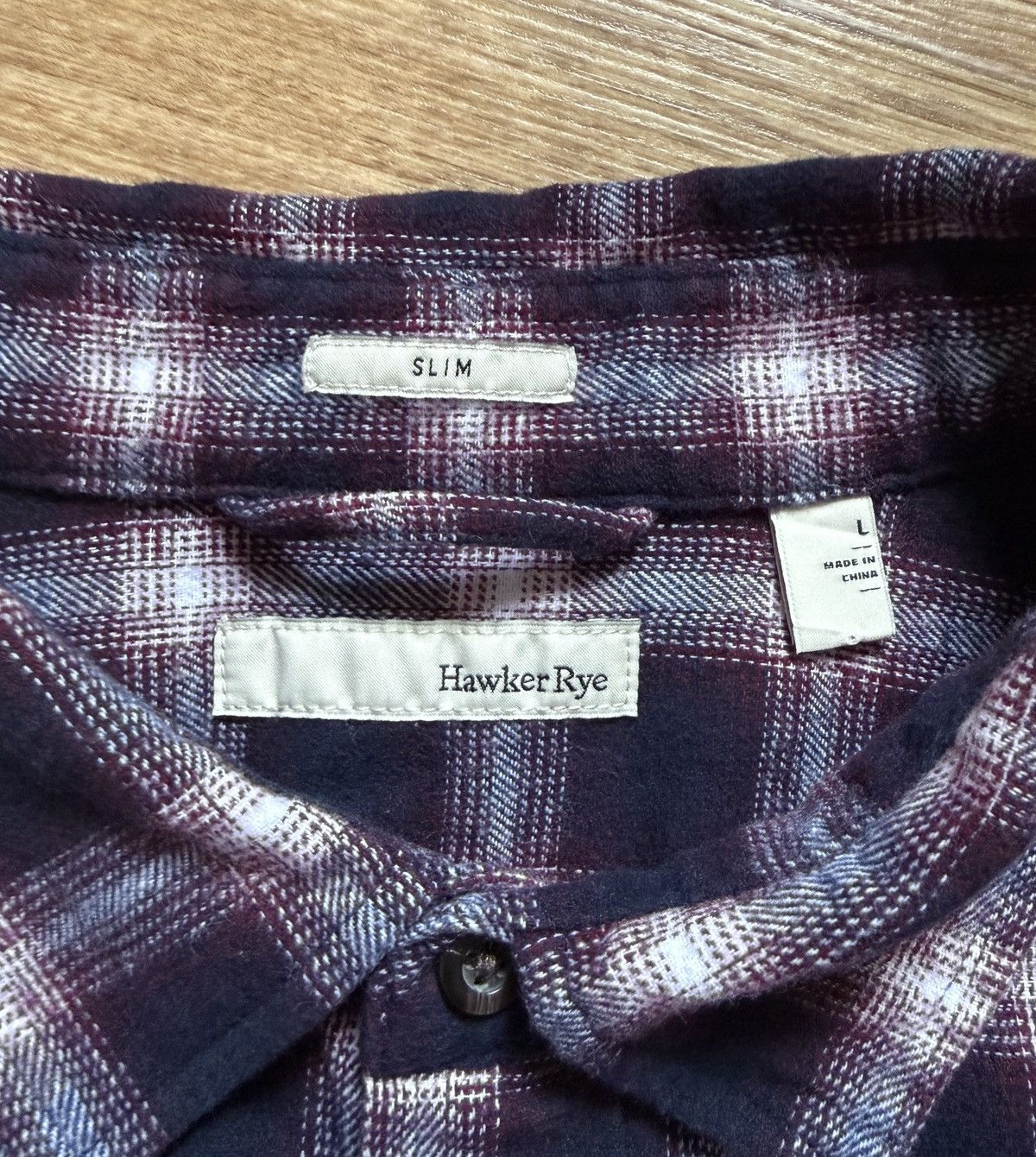 Other Hawker Rye Windsor Wine Plaid Shirt Size US L / EU 52-54 / 3 - 8 Thumbnail