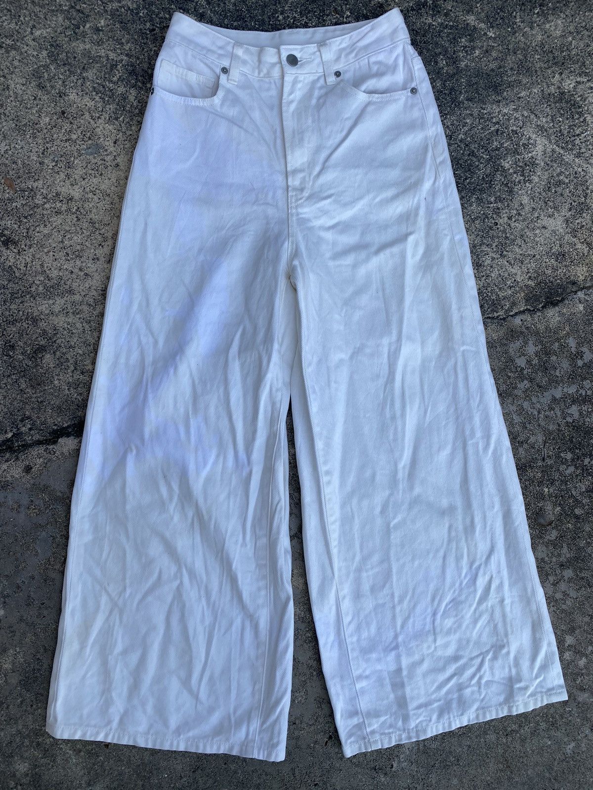 GU × Japanese Brand 🔥 Best Price 🔥 Gu Baggy Wide Pants Size 25" / US 0 / IT 36 - 2 Thumbnail