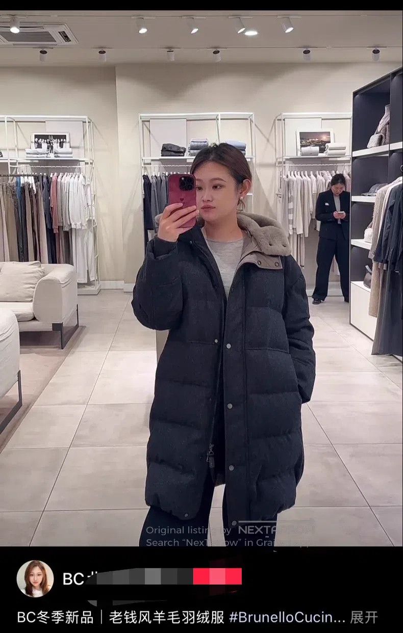Brunello Cucinelli Brunello Cucinelli Light-Colored Fur Cashmere Down Jacket Size XS / US 0-2 / IT 36-38 - 4 Thumbnail