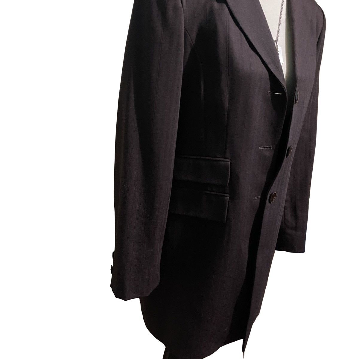Balenciaga Vintage Balenciaga Chocolate Blazer Size M / US 6-8 / IT 42-44 - 2 Thumbnail