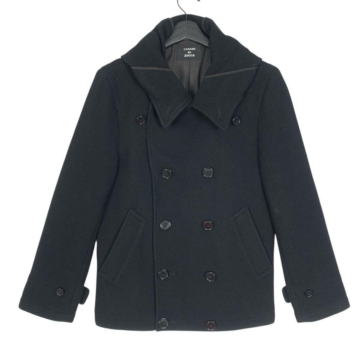 CABANE de ZUCCa × Designer × Issey Miyake Cabane De Zucca Isey Miyake Designer Double Breasted Coat Size M / US 6-8 / IT 42-44 - 2 Thumbnail
