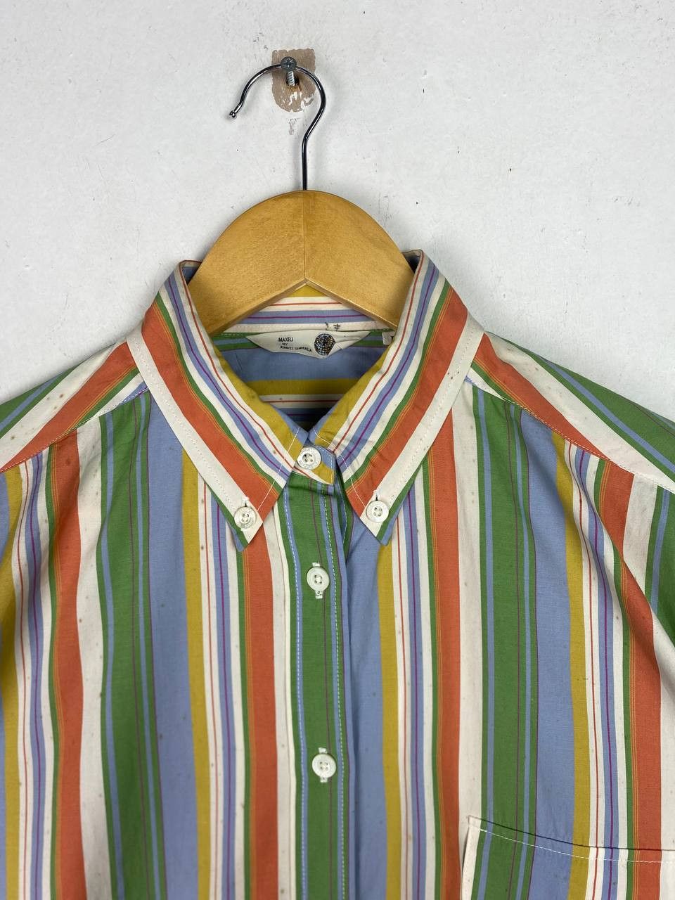 Junko Shimada vintage 90s maxfli by junko shimada striped shirt Size US L / EU 52-54 / 3 - 2 Thumbnail