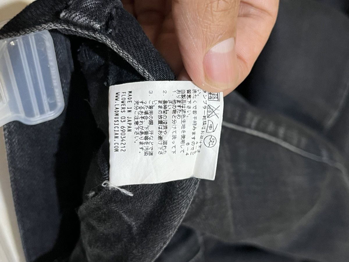 Japanese Brand LAD Musician Denim Black Wash Size US 30 / EU 46 - 13 Thumbnail