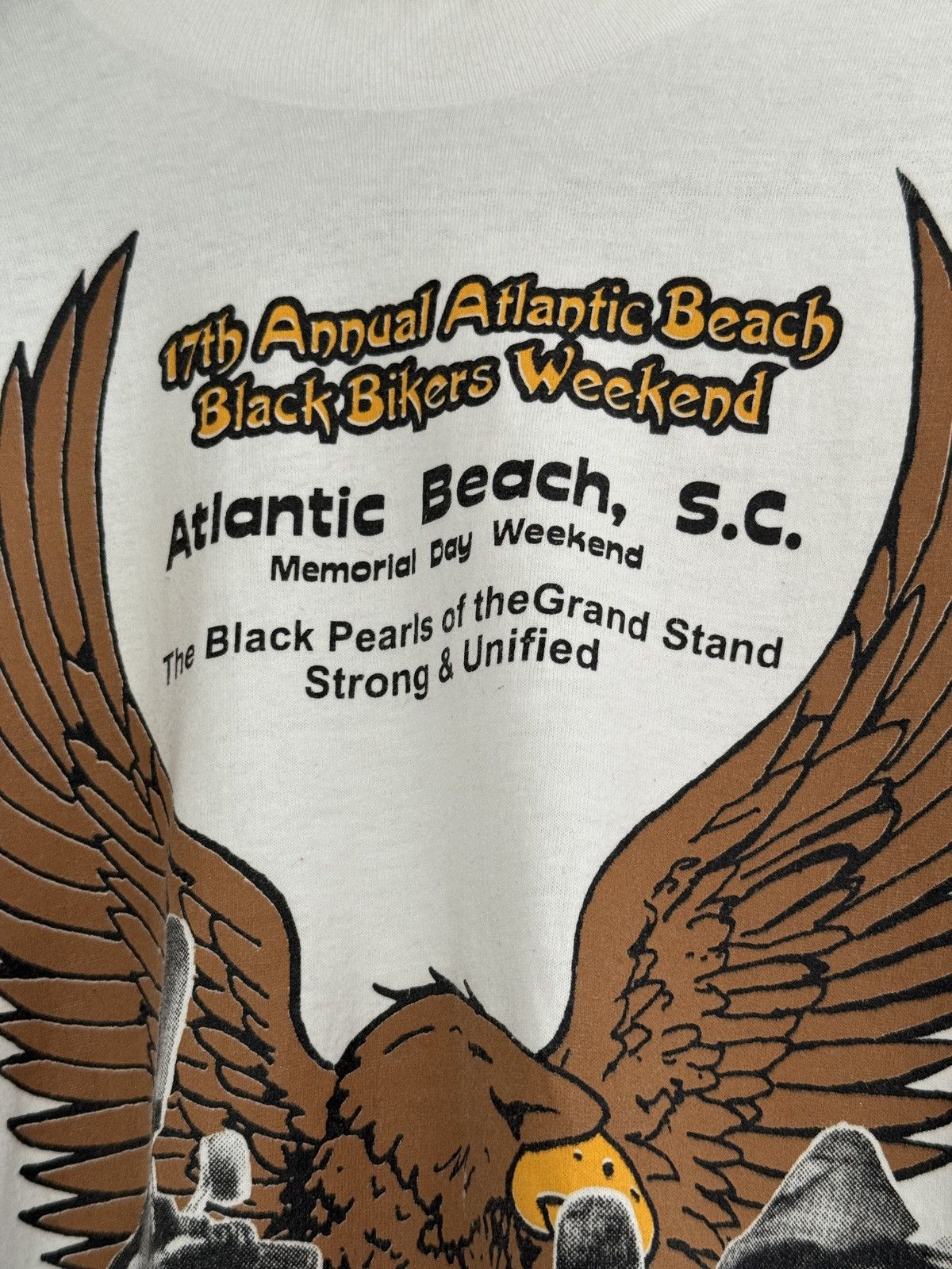 Harley Davidson *RARE* 90s VINTAGE HARLEY DAVIDSON ATLANTIC BEACH BLACK WEEK Size US XXL / EU 58 / 5 - 4 Thumbnail