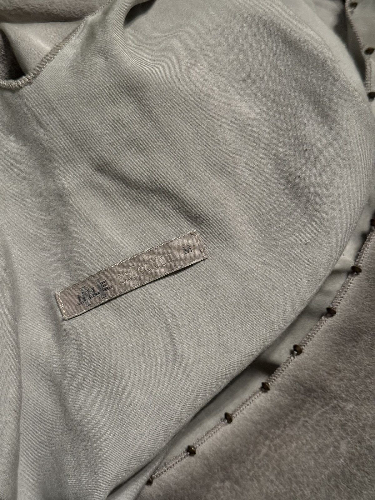 Designer Nile avant garde 100% silk washed graphite grey tank top Size M / US 6-8 / IT 42-44 - 6 Thumbnail
