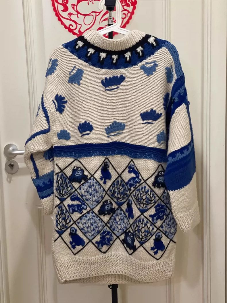 Loewe Loewe Blue Knit Sweater Size XS Size US XS / EU 42 / 0 - 1 Thumbnail
