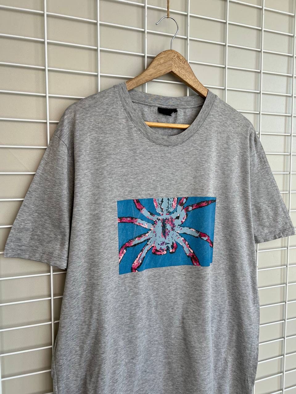 Lanvin Spider Print T-Shirt Men Size XL Cotton Vintage