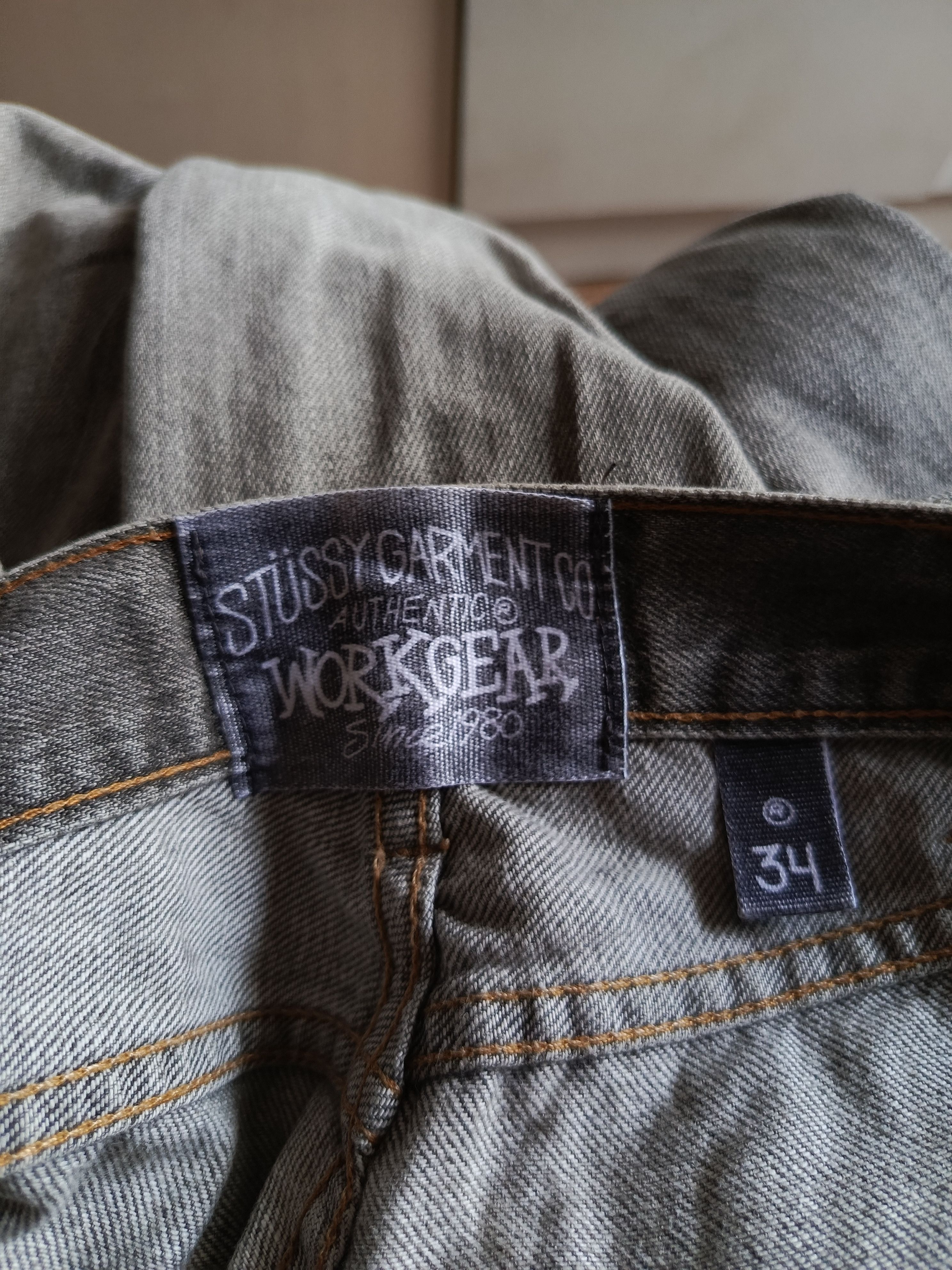Stussy × Vintage Vintage Distressed Stussy Workgear Jeans Size US 34 / EU 50 - 6 Thumbnail