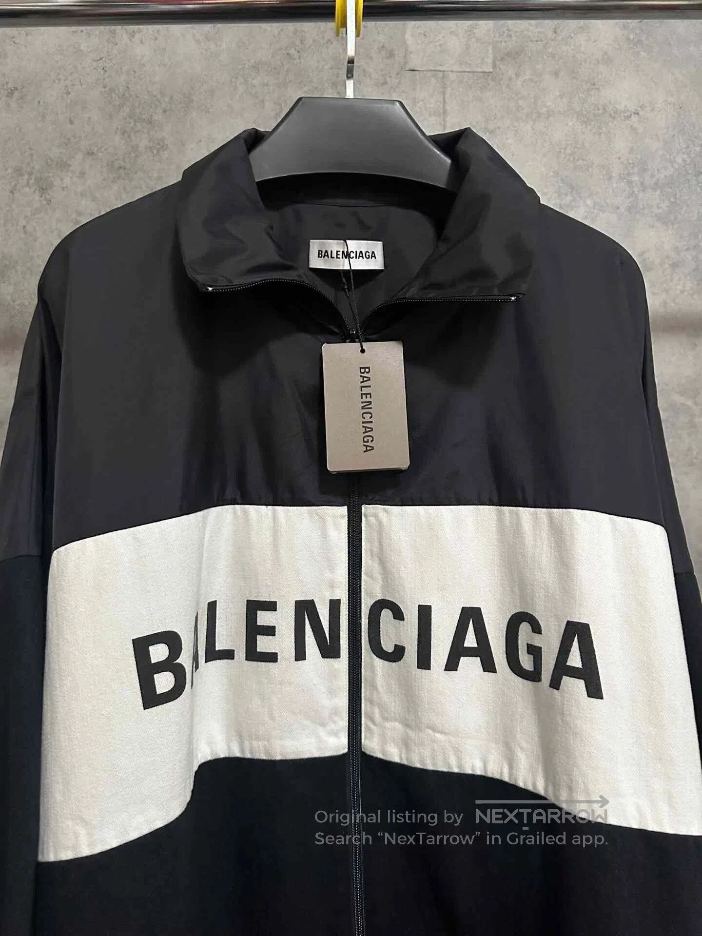 Balenciaga Balenciaga Nylon Denim Logo Black Jacket. Size US M / EU 48-50 / 2 - 2 Thumbnail