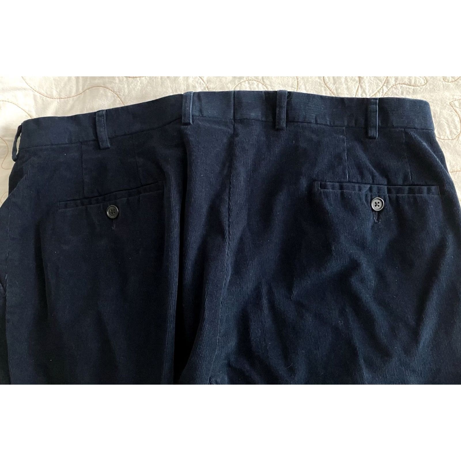 Ralph Lauren Ralph Lauren Blue Corduroy Pants Men 38x30 Corduroy Flat Front Straight Leg Regular Fit Chino Classic Preppy Mens Size US 38 / EU 54 - 7 Thumbnail