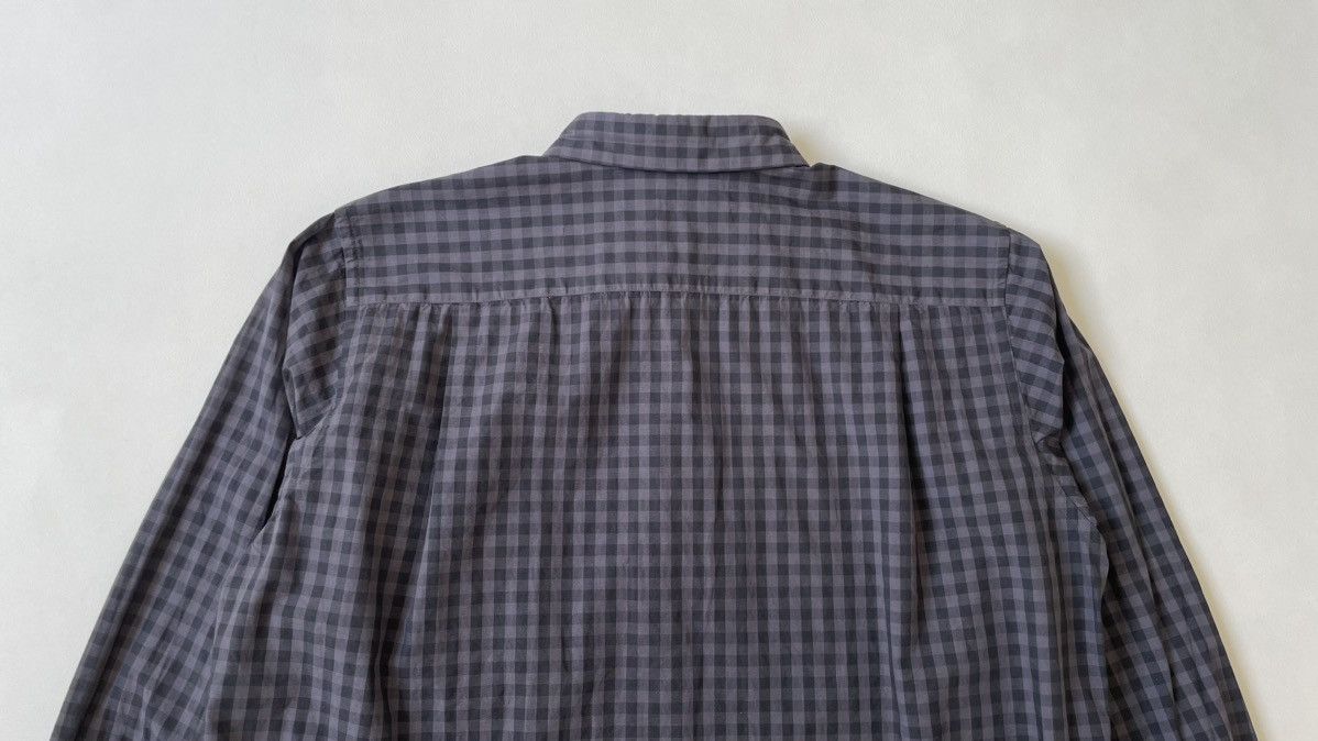Comme des Garcons Over Dyed Black/Grey Gingham Check Shirt Size US M / EU 48-50 / 2 - 13 Thumbnail