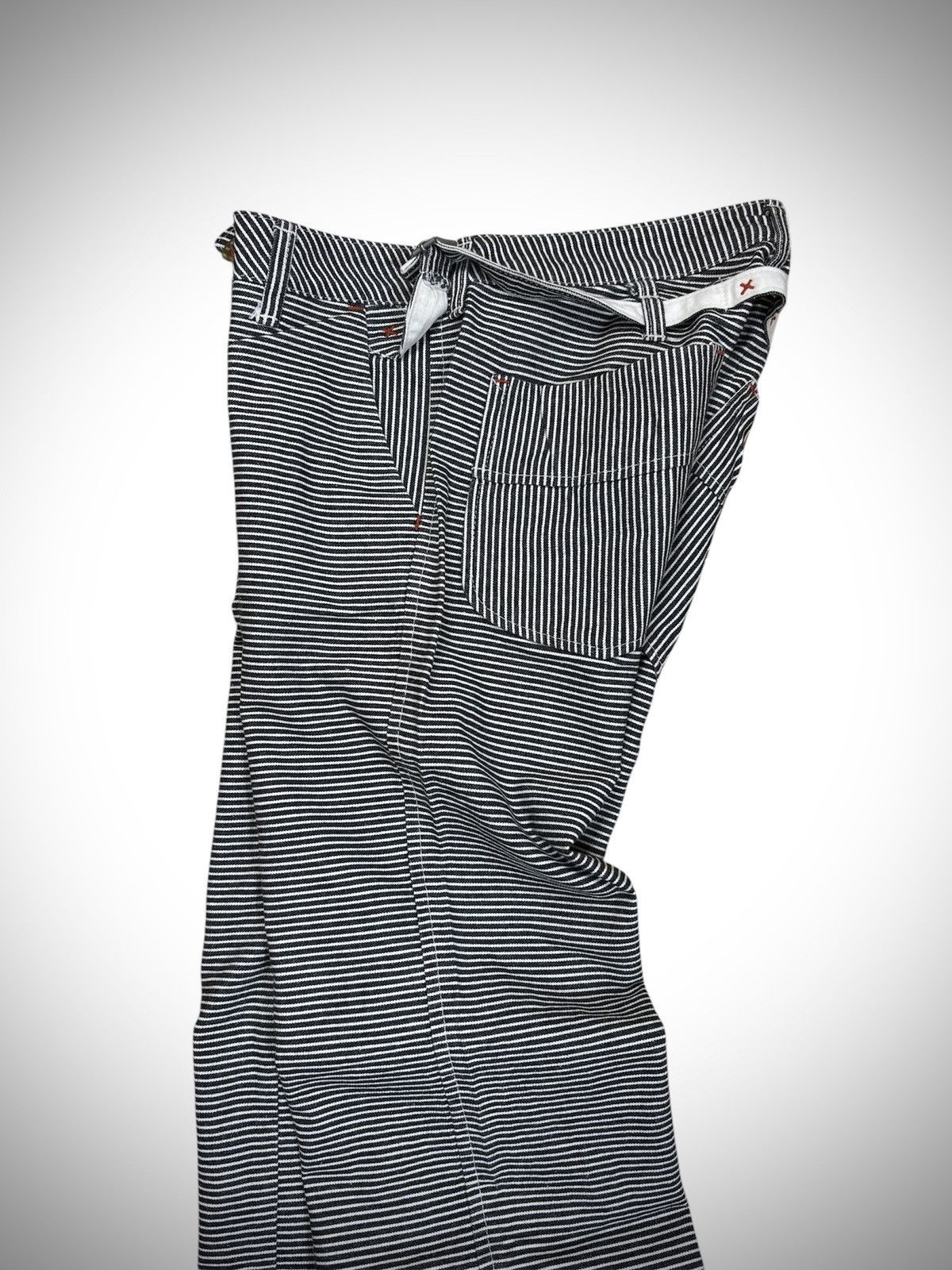 Japanese Brand 2000’s Johnbull - by KOJIMA Japan Hickory Jeans Buckleback Size US 28 / EU 44 - 9 Thumbnail