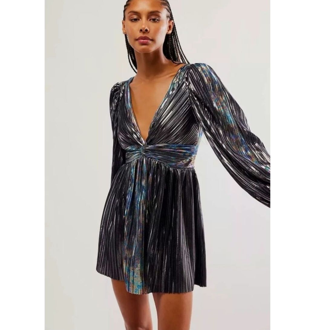 Free People New FREE PEOPLE by Sabina Musayev Wendy Mini Dress $325 Sz L Size L / US 10 / IT 46 - 1 Thumbnail