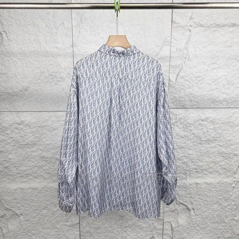 Dior Dior Blue Cotton Long Sleeve Shirt for Men . Size US M / EU 48-50 / 2 - 2 Thumbnail