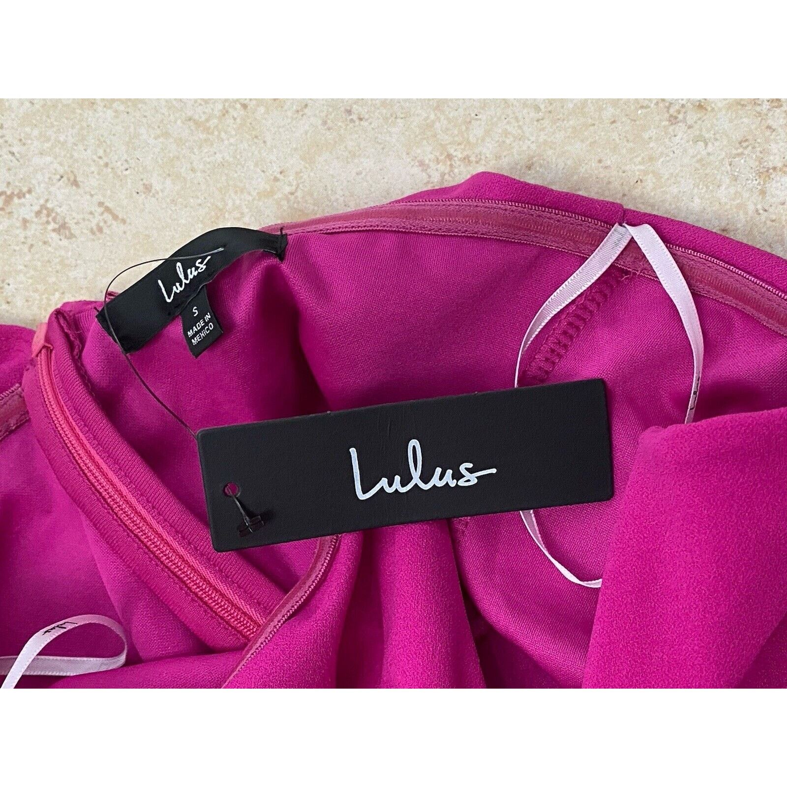 Other NWT Lulu's Power of Love Pink Strapless Jumpsuit S Barbie Size 28" / US 6 / IT 42 - 7 Thumbnail
