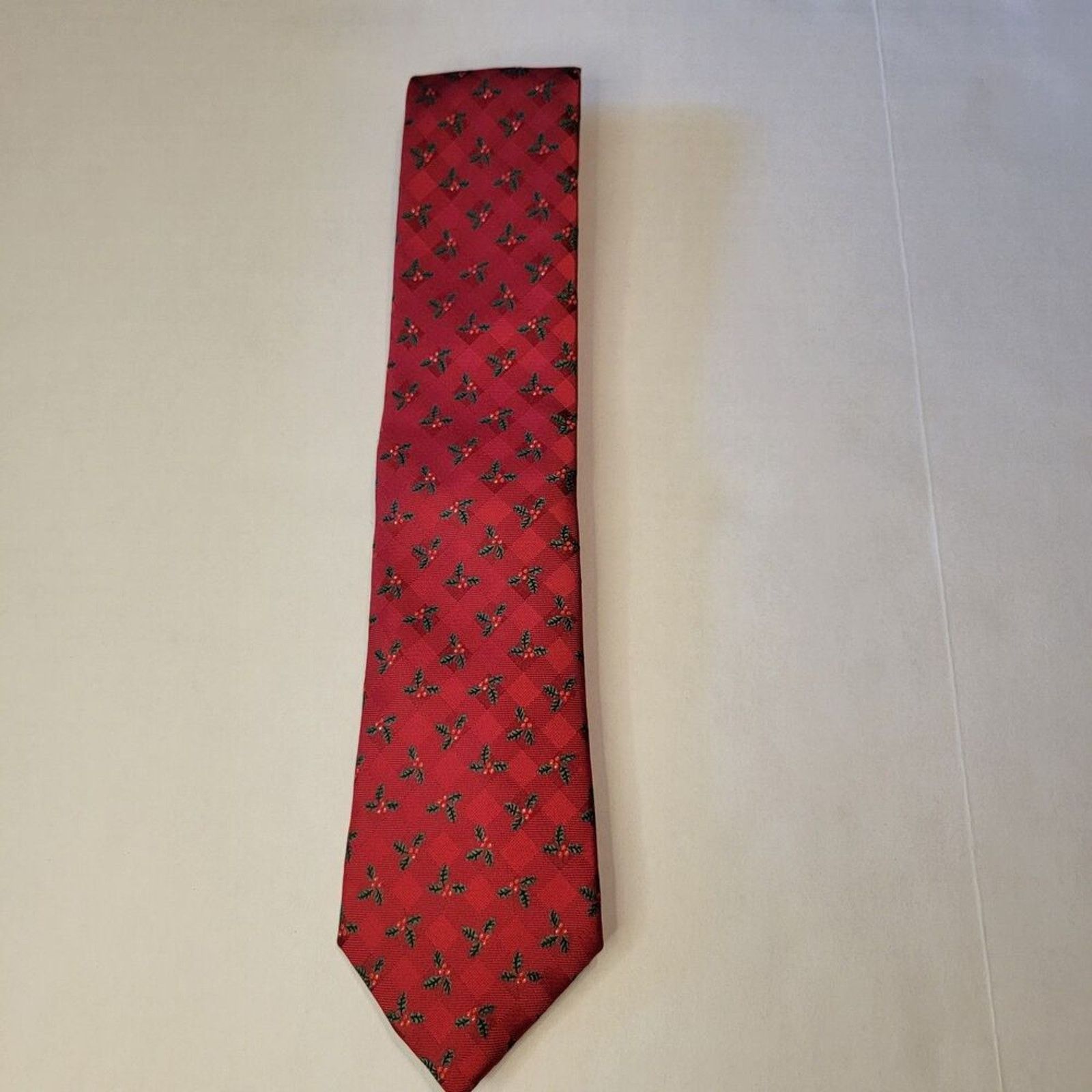 Other Noel Holiday Collection Christmas Tie Holly Red Size ONE SIZE - 2 Thumbnail