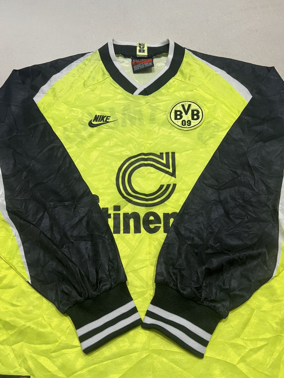 Nike Borussia dortmund 1995 Nike Home Longsleeve Jersey Size US L / EU 52-54 / 3 - 5 Thumbnail
