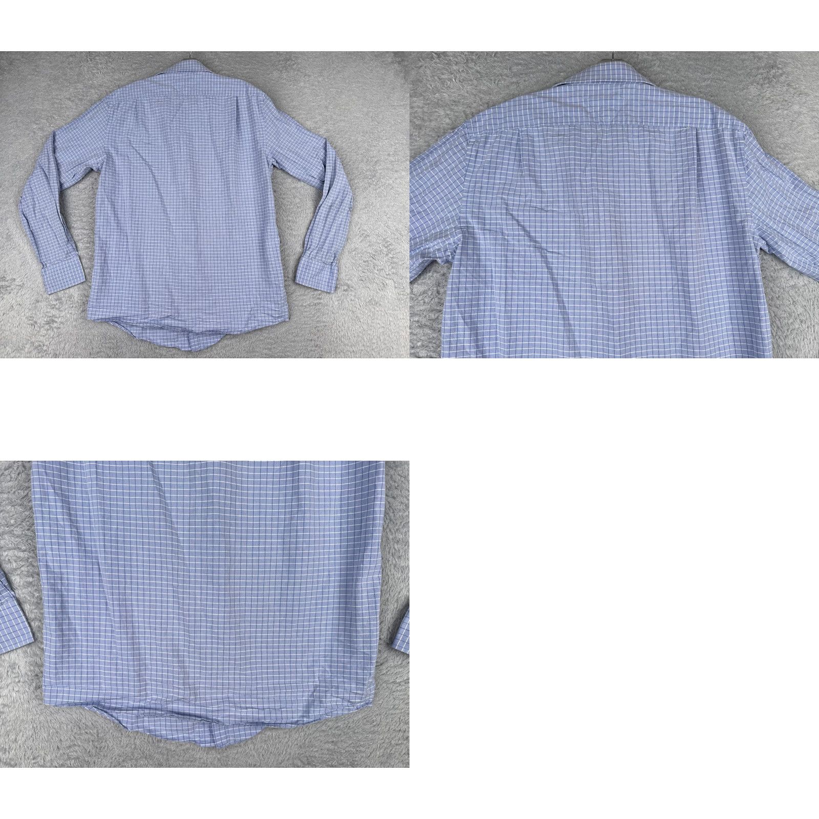 Tommy Hilfiger Tommy Hilfiger Shirt Men Blue Plaid 100% Cotton Long Sleeve Slim Fit 15.5 Button-Up Size US M / EU 48-50 / 2 - 9 Thumbnail