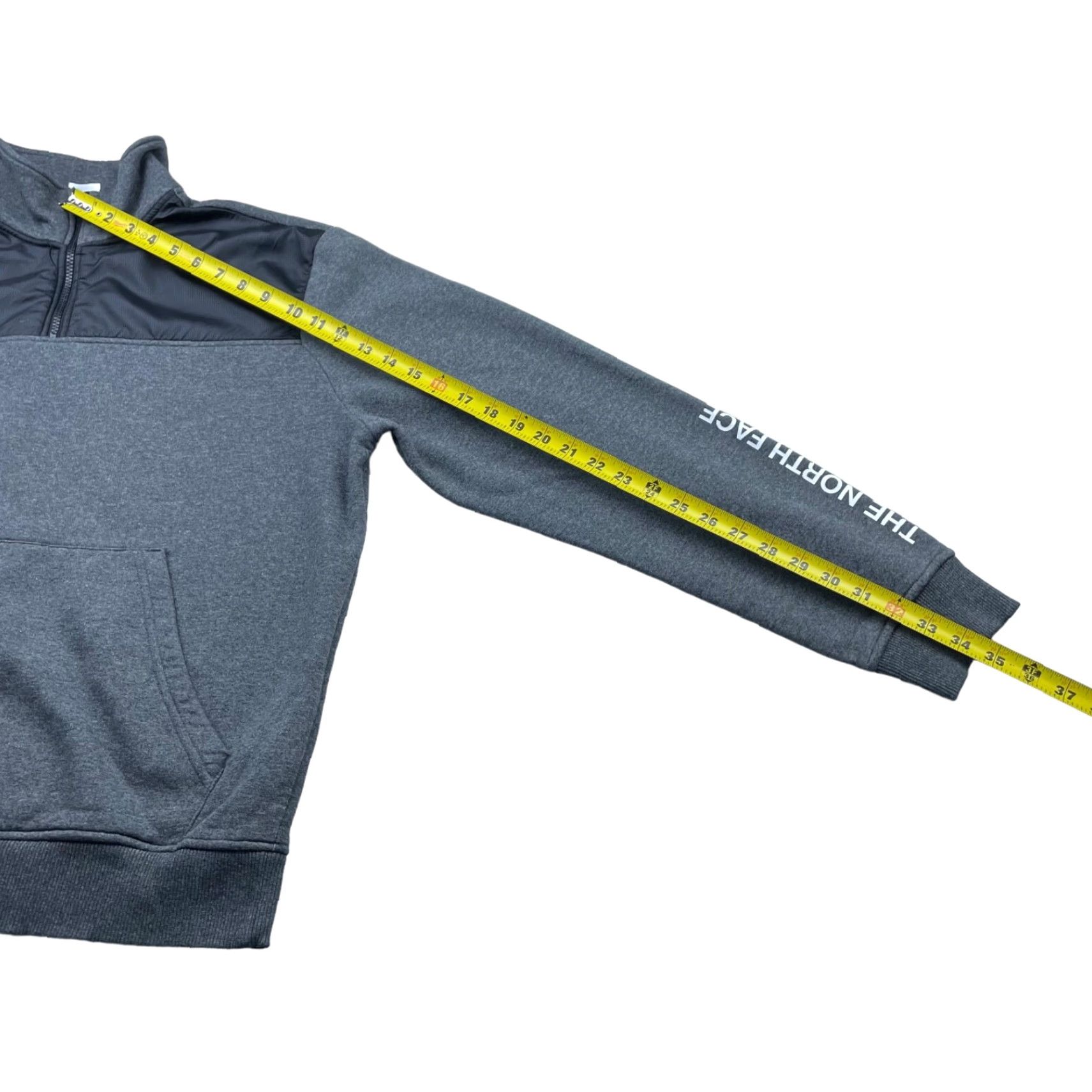 The North Face The North Face Men's 1/4 Zip Fleece Lined Pullover Gray Large Size US L / EU 52-54 / 3 - 6 Thumbnail