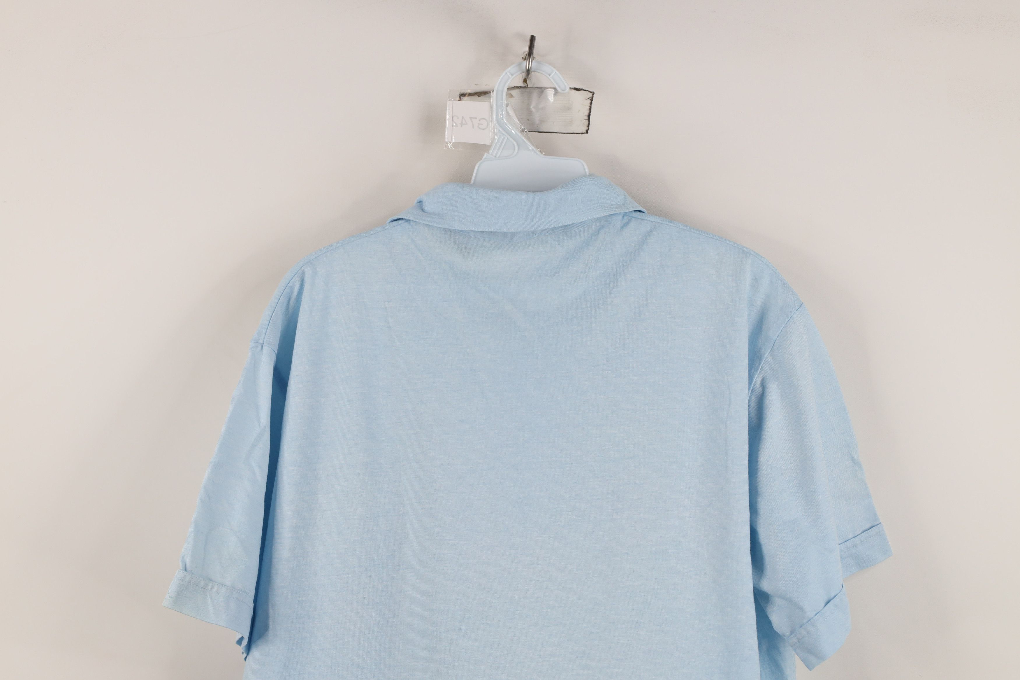 Vintage Vintage 70s Streetwear Knit Collared Golf Polo Shirt Blue Size US L / EU 52-54 / 3 - 14 Thumbnail