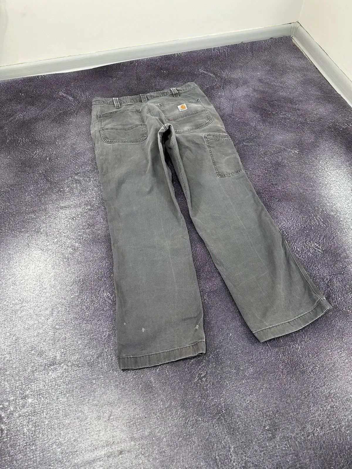 Carhartt × Vintage Vintage Carhartt Faded Grey American Hype Baggy Pants Size US 34 / EU 50 - 3 Thumbnail