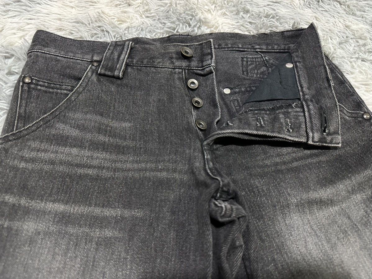 Shellac 🔥Sick Y2K Shellac Flared Black Denim Belted Goth Punk Size US 31 - 9 Thumbnail