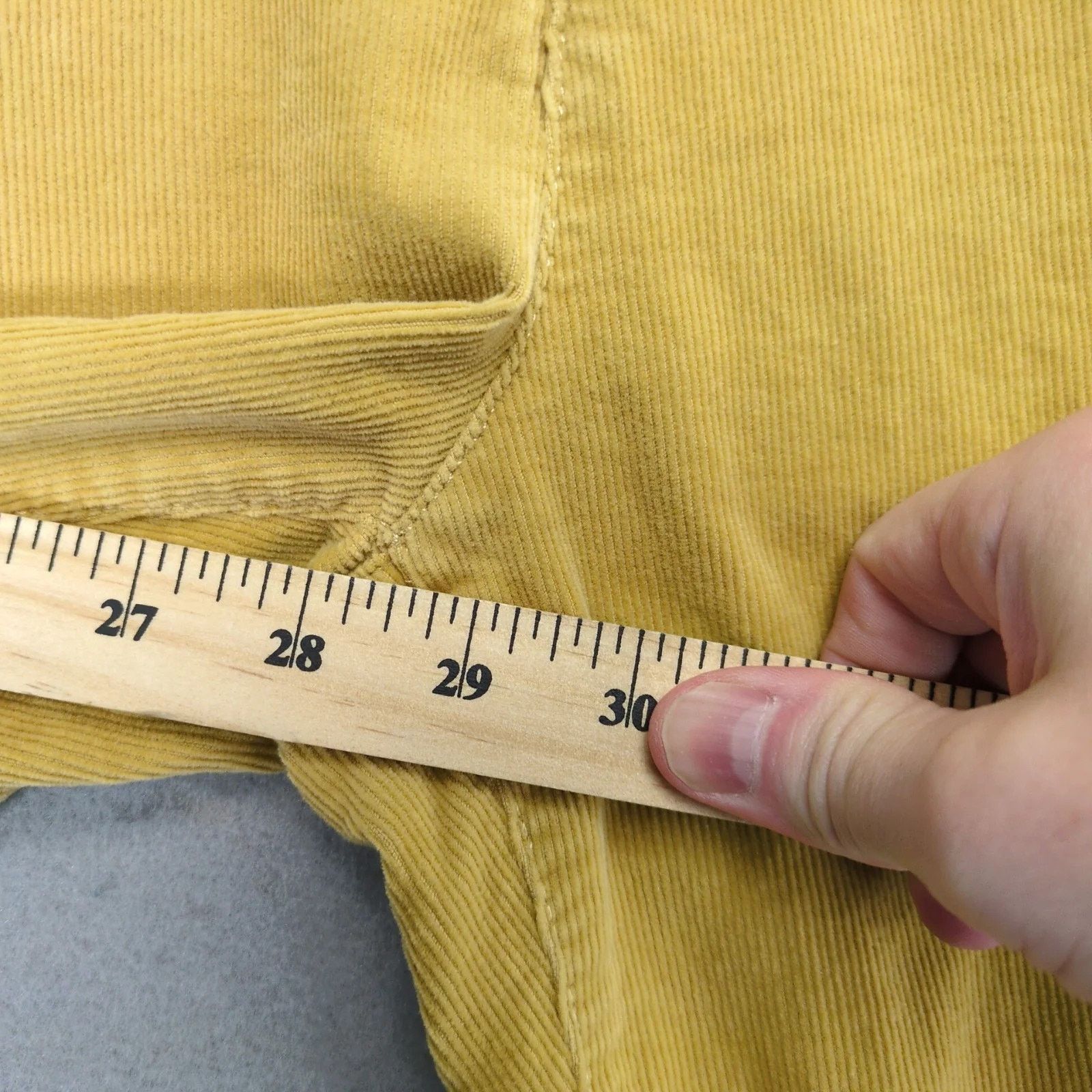 Other Talbots Heritage Gold Corduroy Pants Women's 4 Petite 28x28" Size 27" / US 4 / IT 40 - 6 Thumbnail