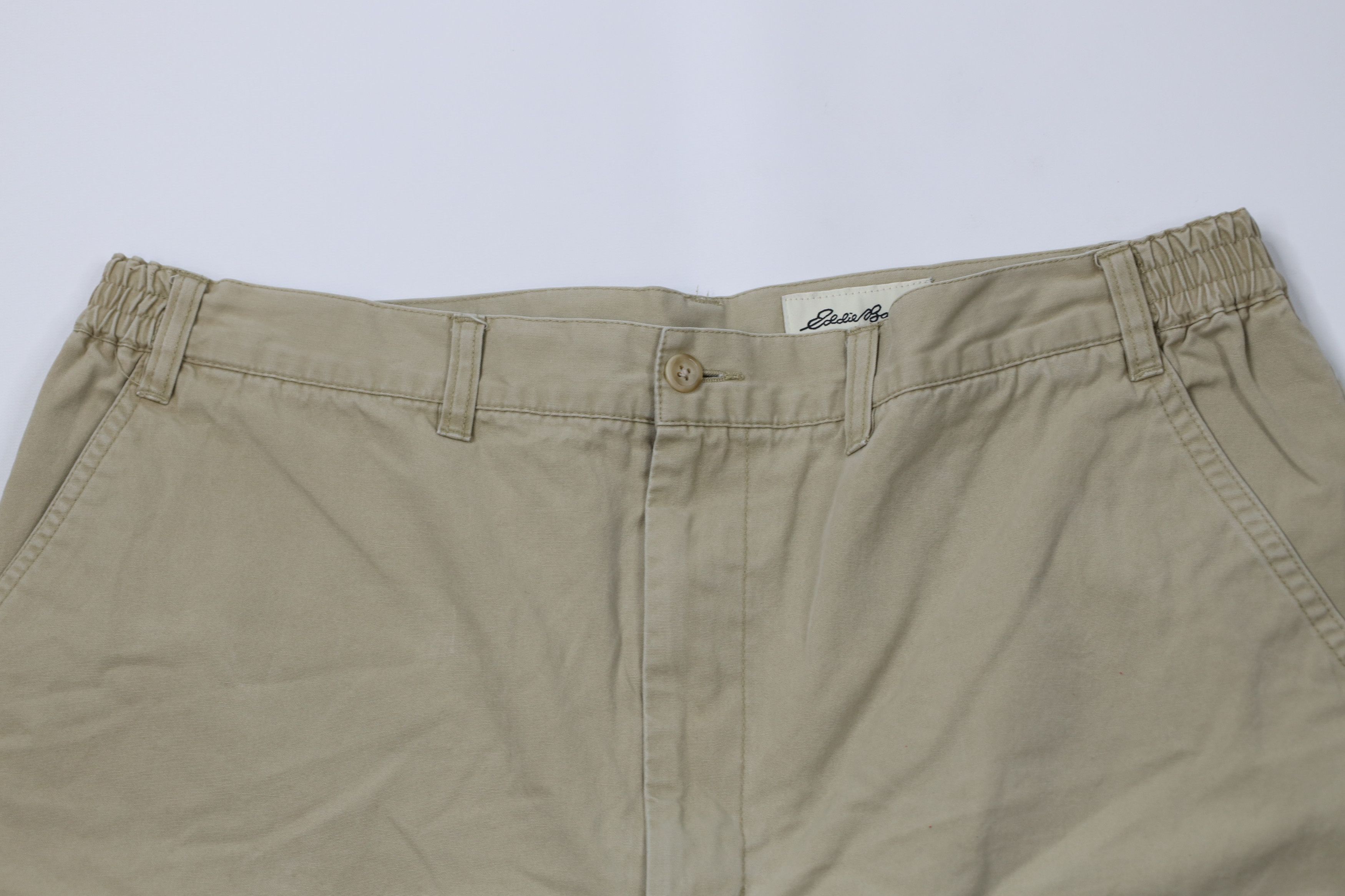 Eddie Bauer × Vintage Vintage 90s Eddie Bauer Heavyweight Cargo Shorts Cotton Size US 38 / EU 54 - 2 Thumbnail