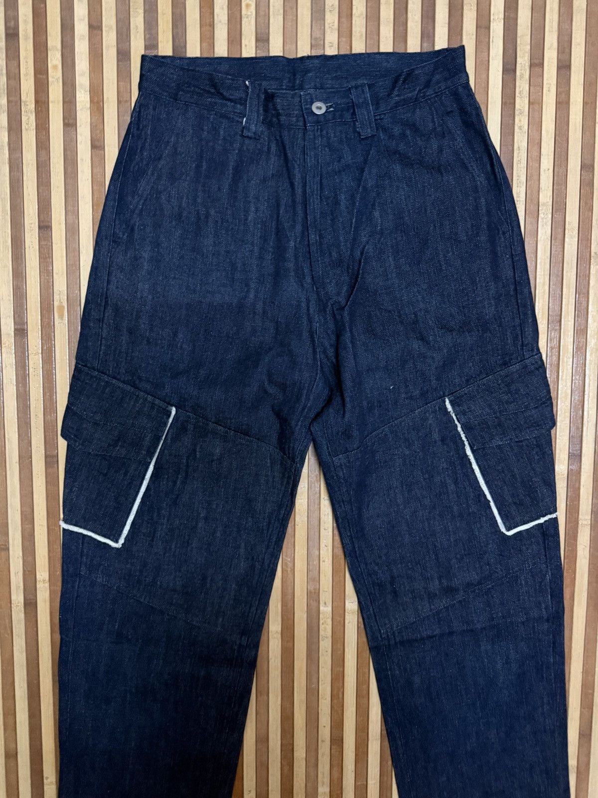 Japanese Brand Japanese Brand Denim Cargo Pants / Streetwear / W31x32 Size US 31 - 2 Thumbnail