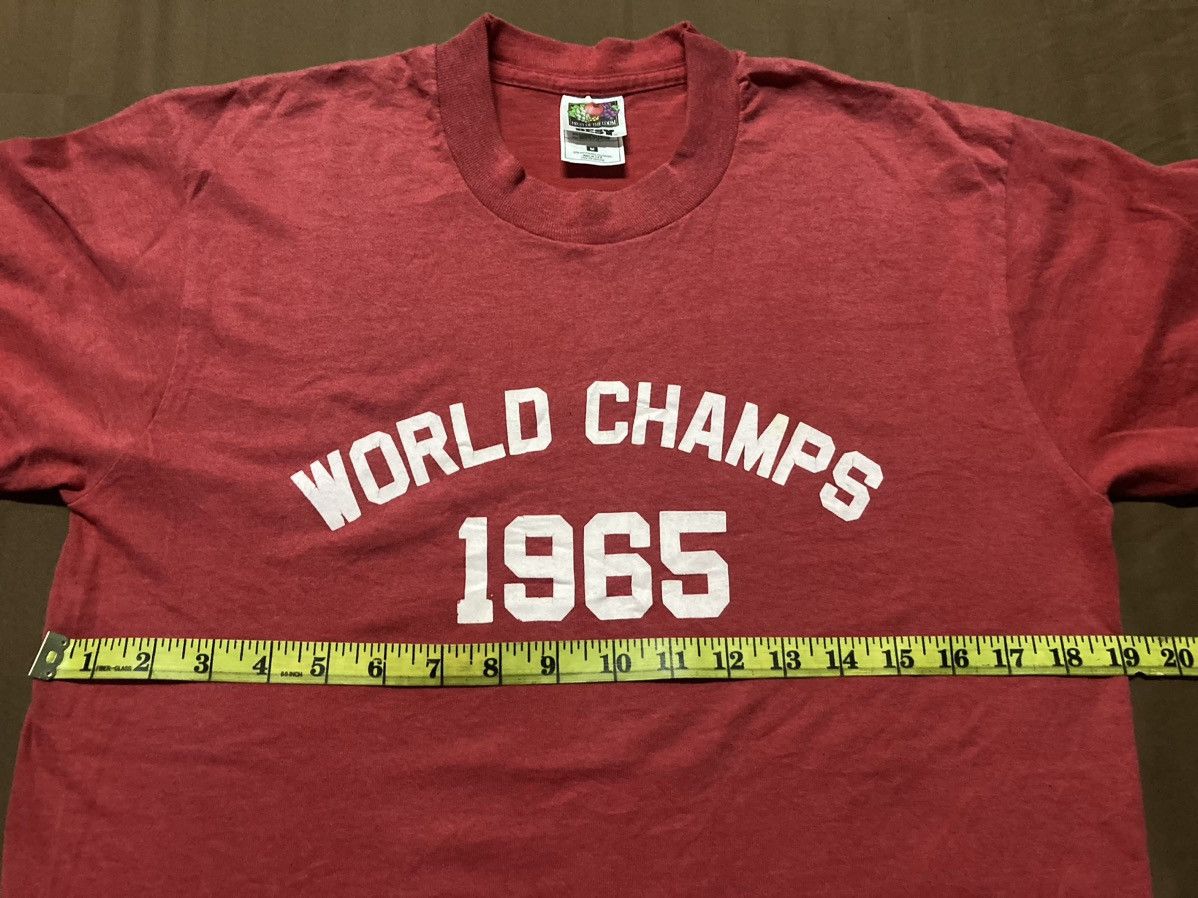 Fruit Of The Loom × Vintage Vintage 90s World Champs 1965 Longsleeve Tee Size US M / EU 48-50 / 2 - 5 Thumbnail
