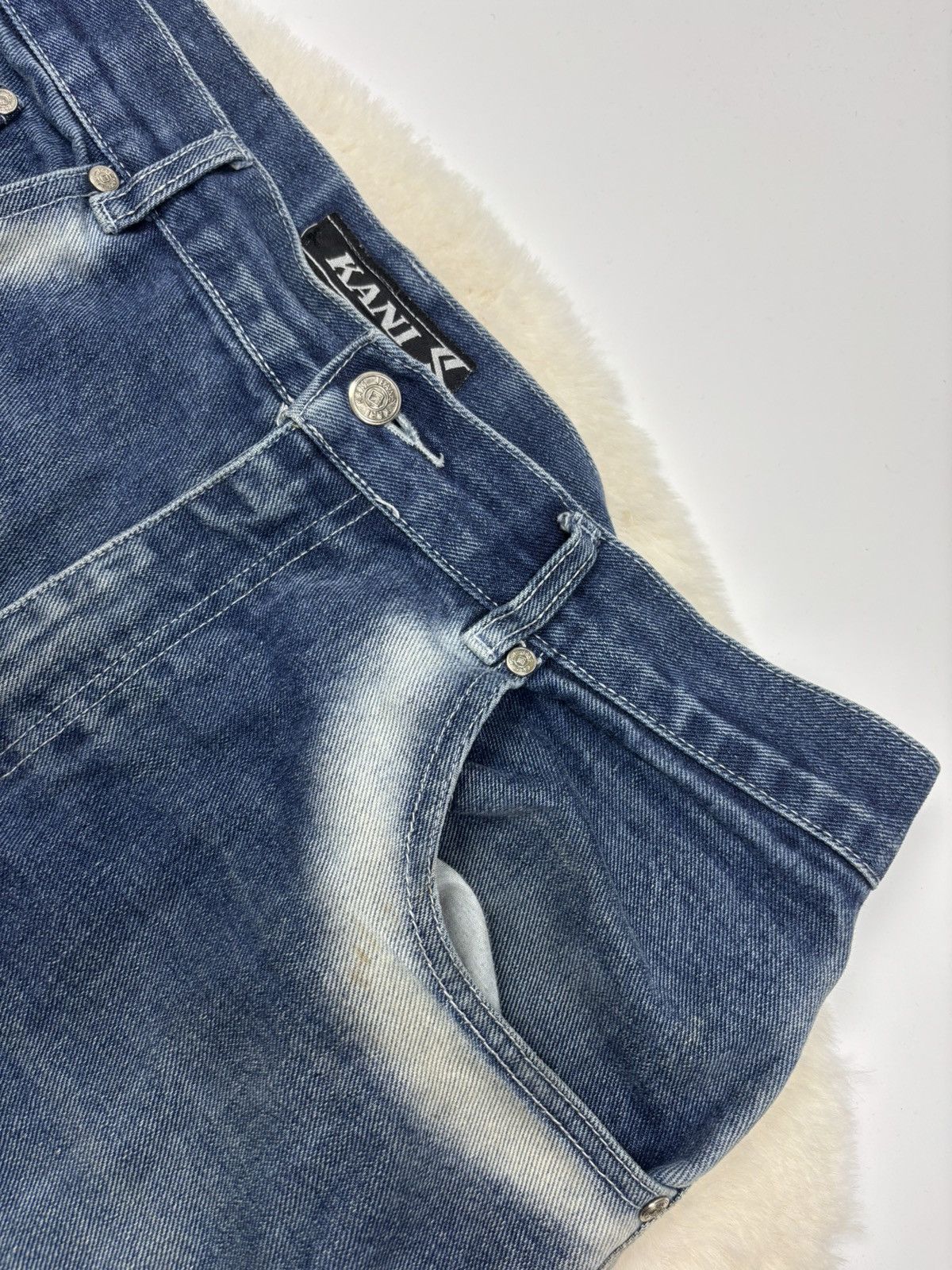 Karl Kani × Vintage Karl Kani Vintage Baggy Jeans With Acid Wash Rare Y2K Style Size US 34 / EU 50 - 18 Thumbnail