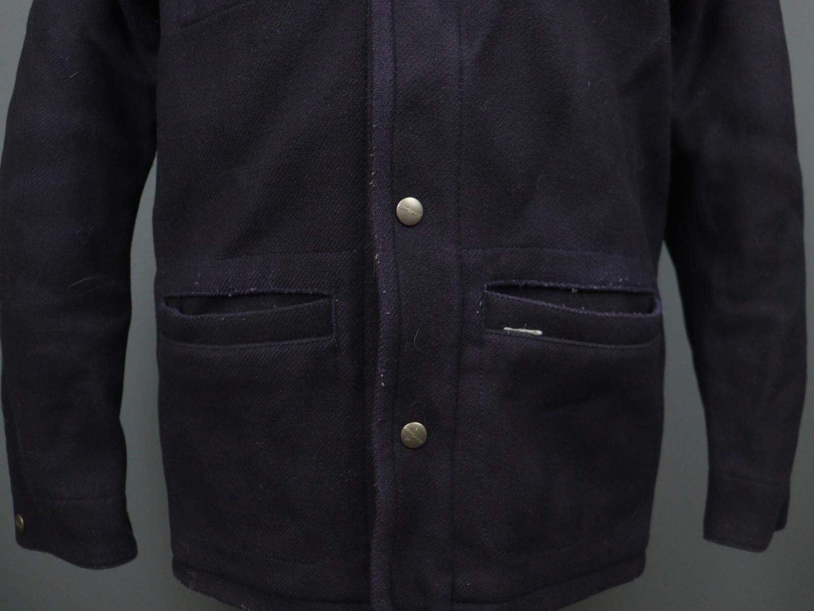 Carhartt Carhartt Navy Wool Collared Palmer Coat Jacket Size M Size US M / EU 48-50 / 2 - 3 Thumbnail