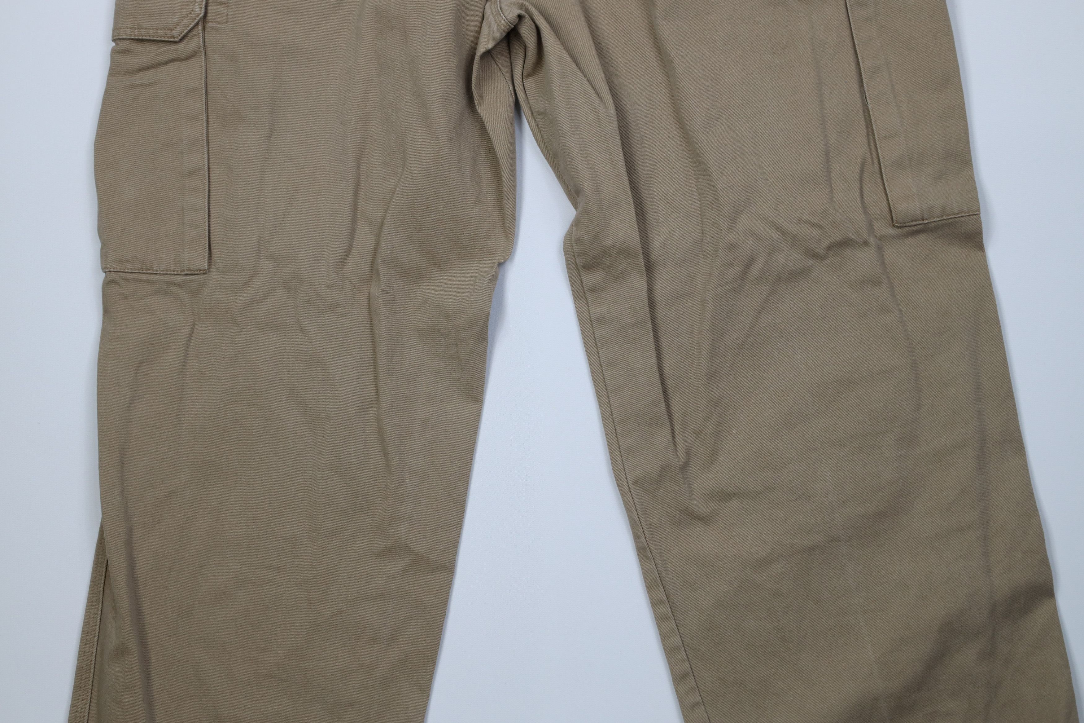 Cabelas Vintage Y2K Cabelas Baggy Wide Leg Cargo Pants Beige Cotton Size US 40 / EU 56 - 12 Thumbnail