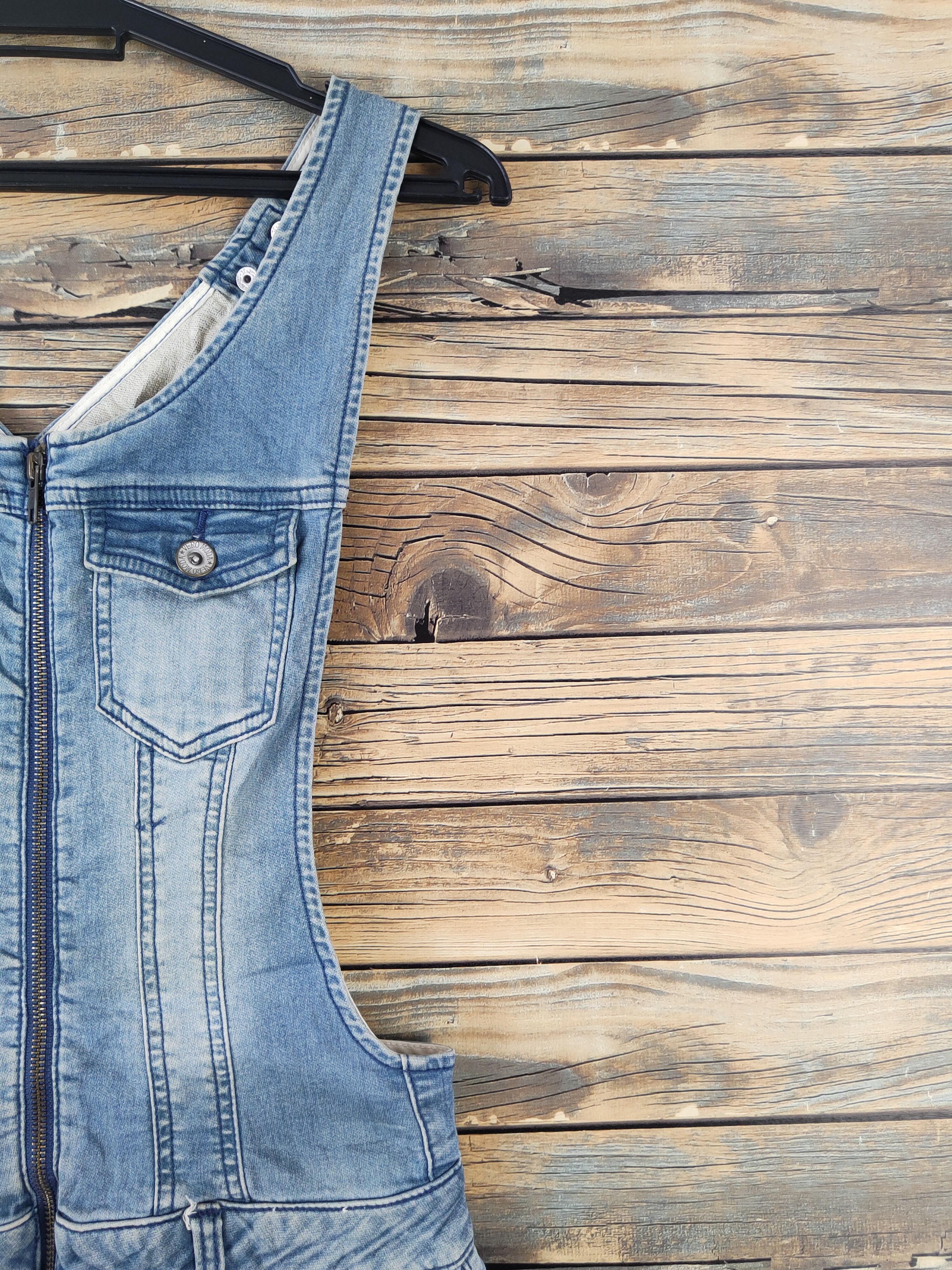 Japanese Brand × Vintage Vintage Vero Moda Blue Denim Skirt Jumpsuits Size 30" / US 8 / IT 44 - 4 Thumbnail