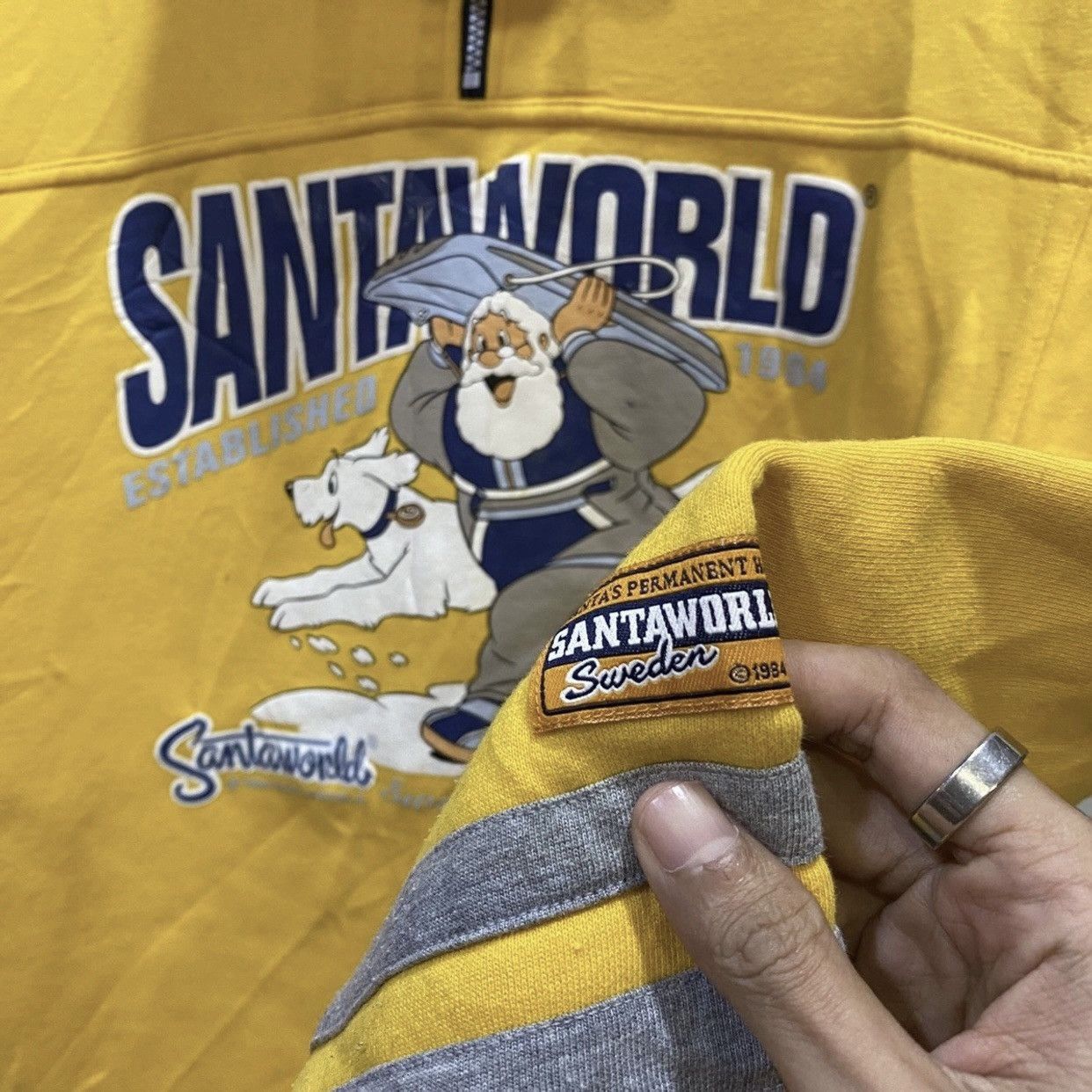 Earl Sweatshirt × Vintage Santa World Half Zipper Crewneck Sweatshirt Size US S / EU 44-46 / 1 - 4 Thumbnail