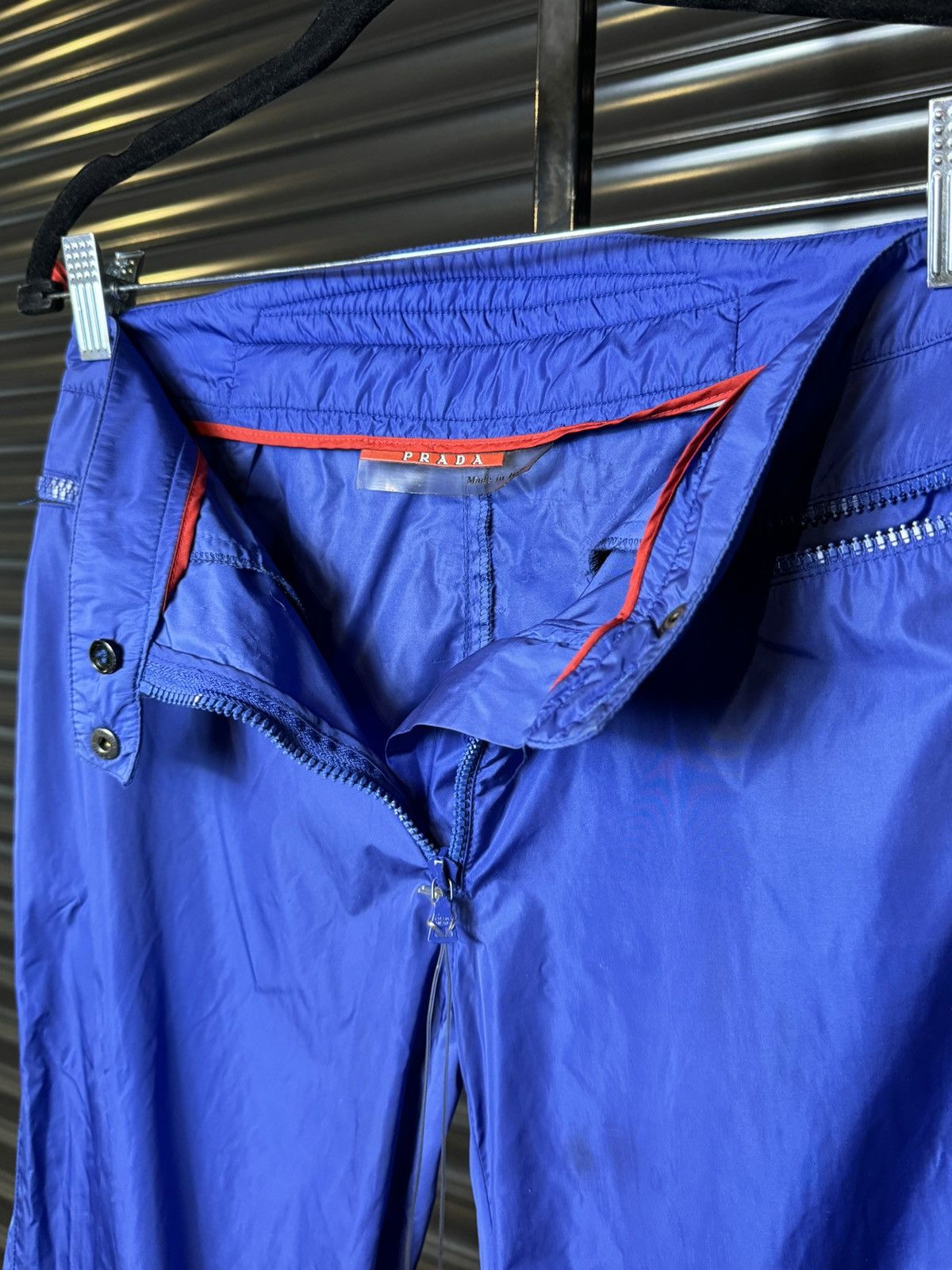 Prada Prada Linea Rossa Teflon Nylon Blue Track Pants With Tags Size US 30 / EU 46 - 4 Thumbnail