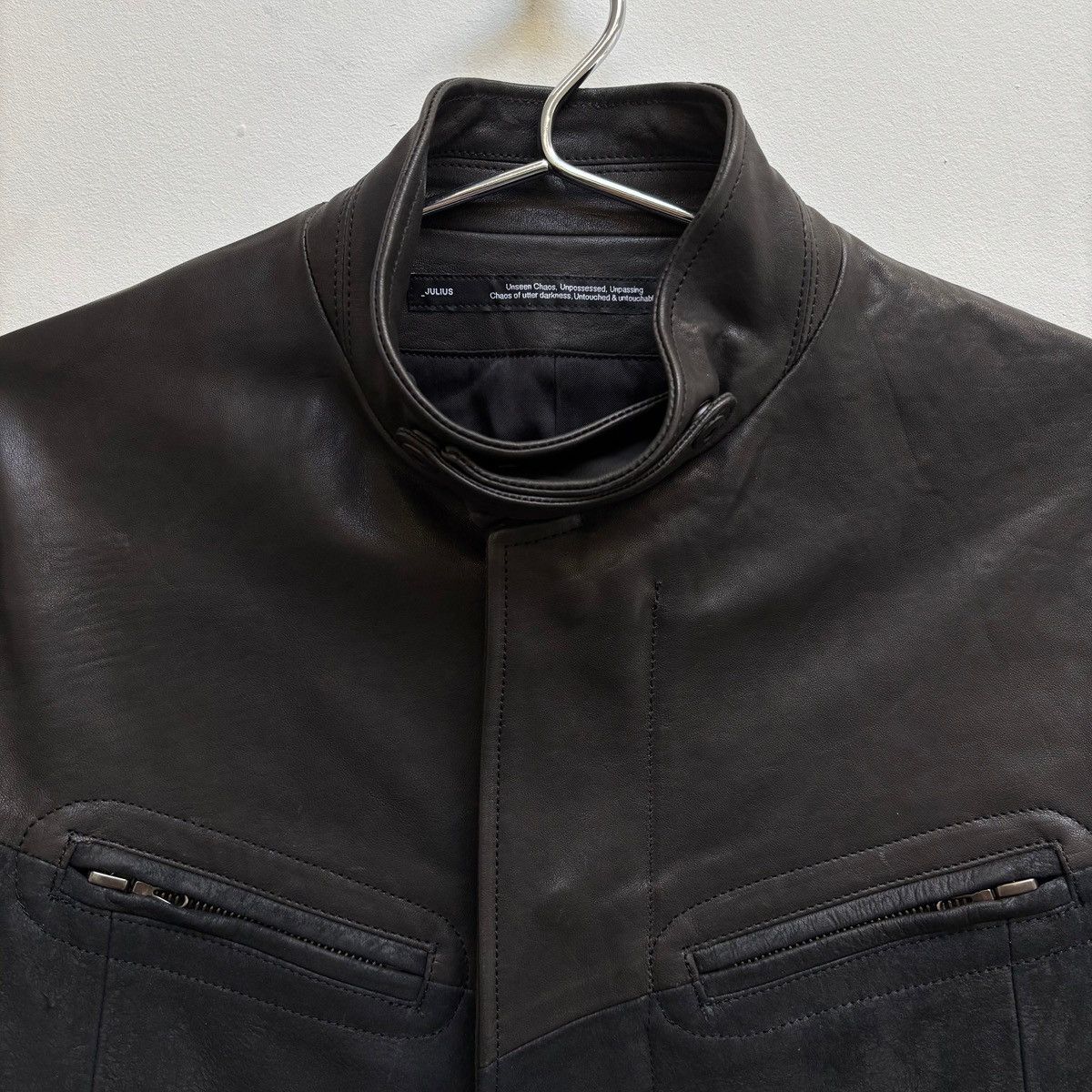 Julius Julius_7 Leather & Suede Biker Jacket Size US S / EU 44-46 / 1 - 3 Thumbnail