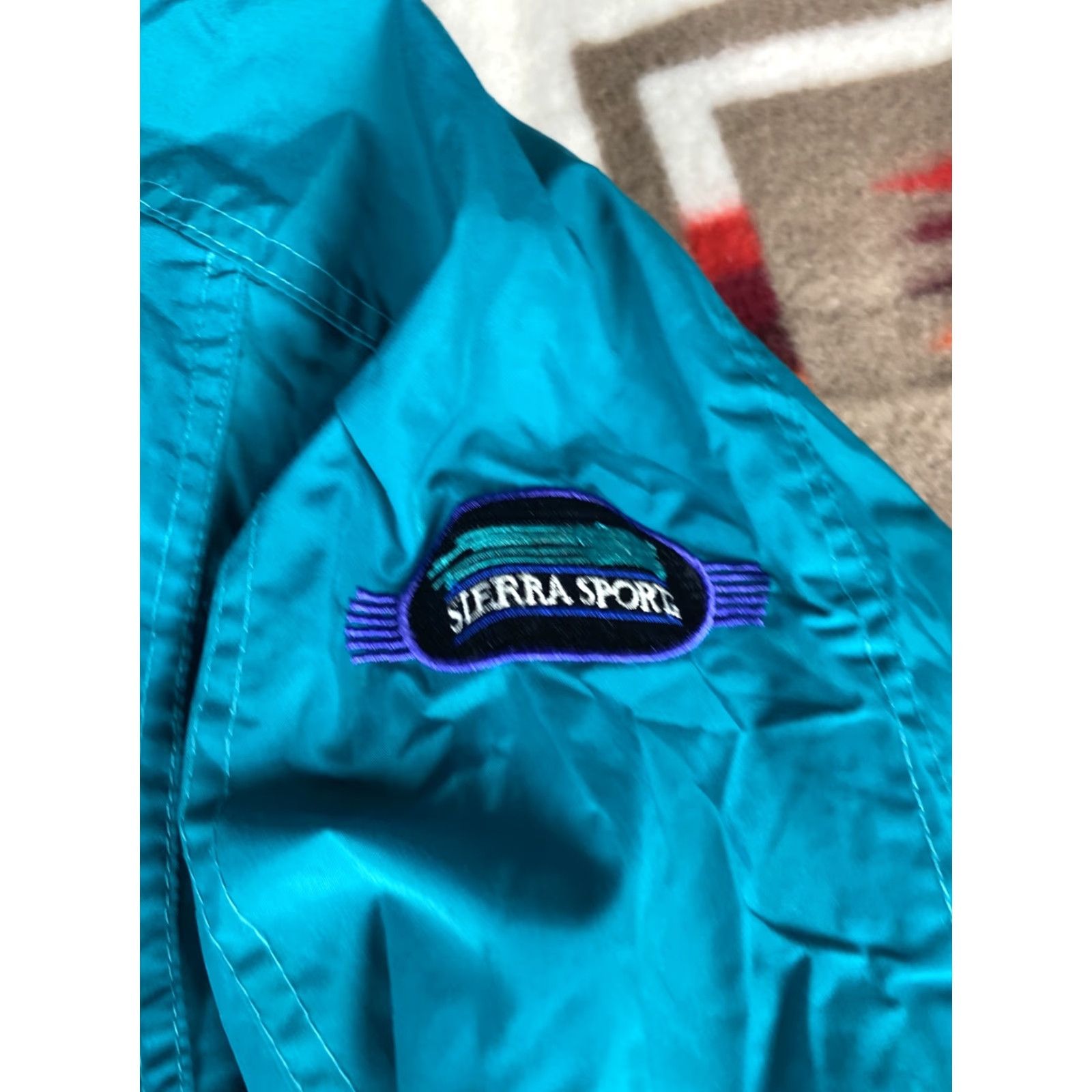 AQUA VINTAGE Sierra Sport Windbreaker Jacket Mens XL Blue 90s EUC VTG Size US XL / EU 56 / 4 - 3 Thumbnail