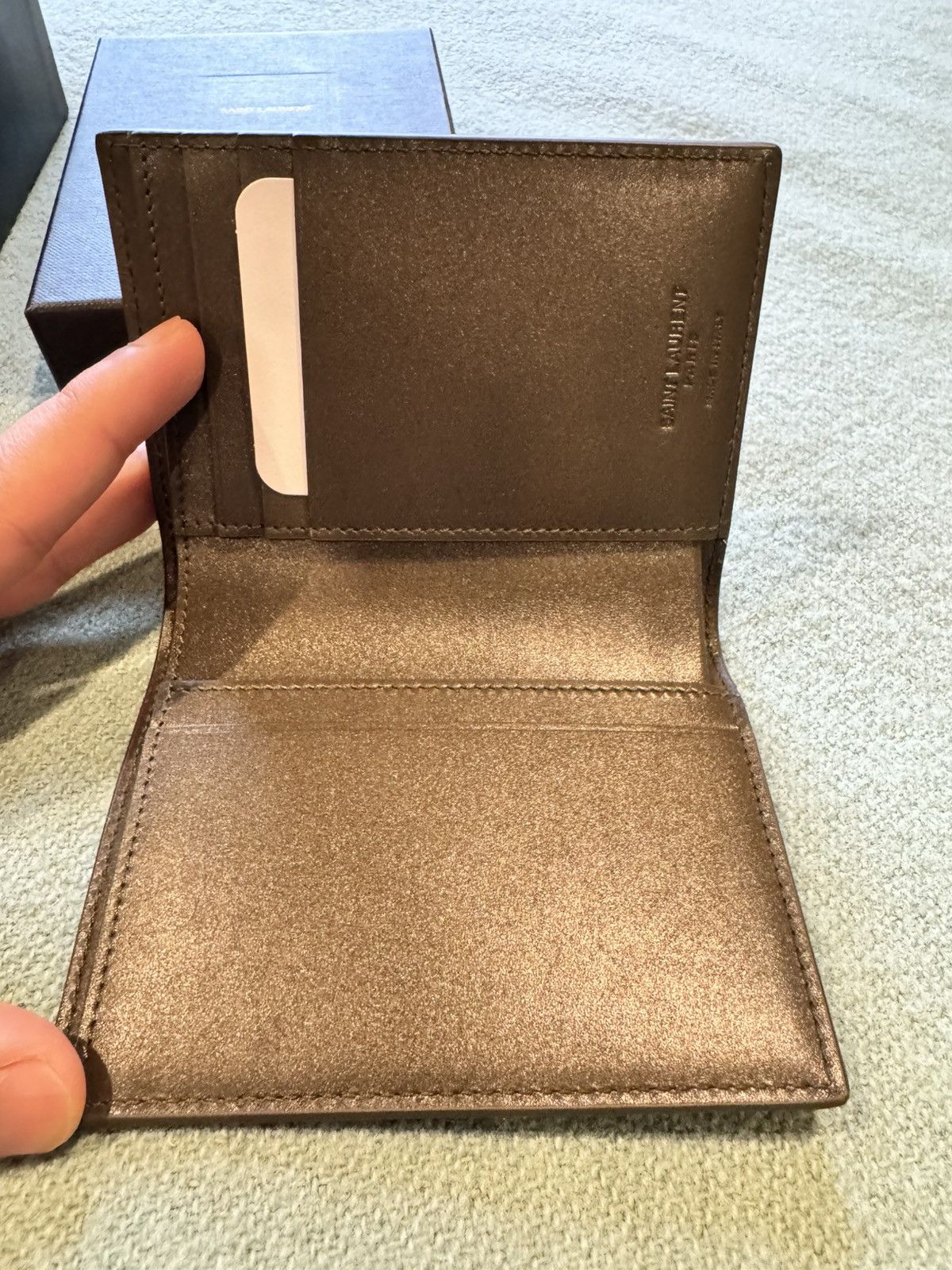 Yves Saint Laurent Saint Laurent Paris Credit Card Wallet in Smooth Leather Size ONE SIZE - 10 Thumbnail
