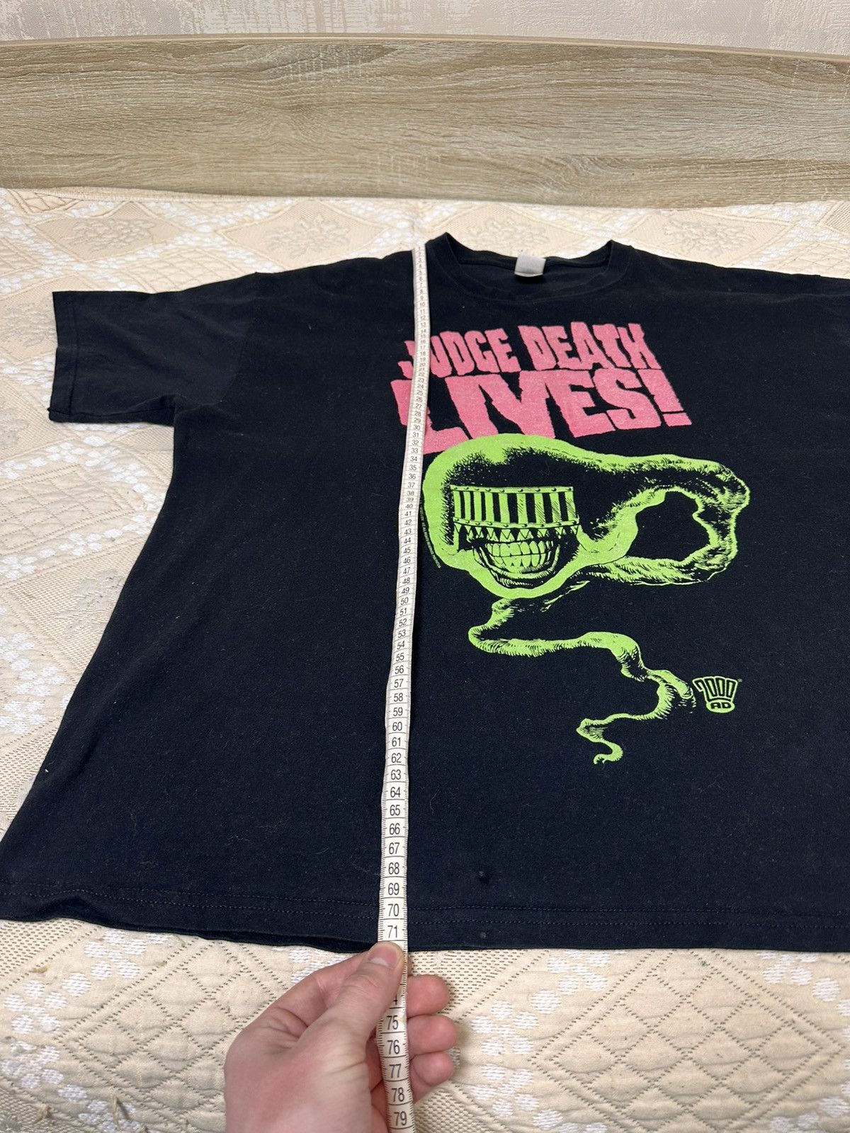 Vintage 🔥 Vintage Judge Dredd Judge Death Tag Comics Movie T Shirt Size US XXL / EU 58 / 5 - 9 Thumbnail