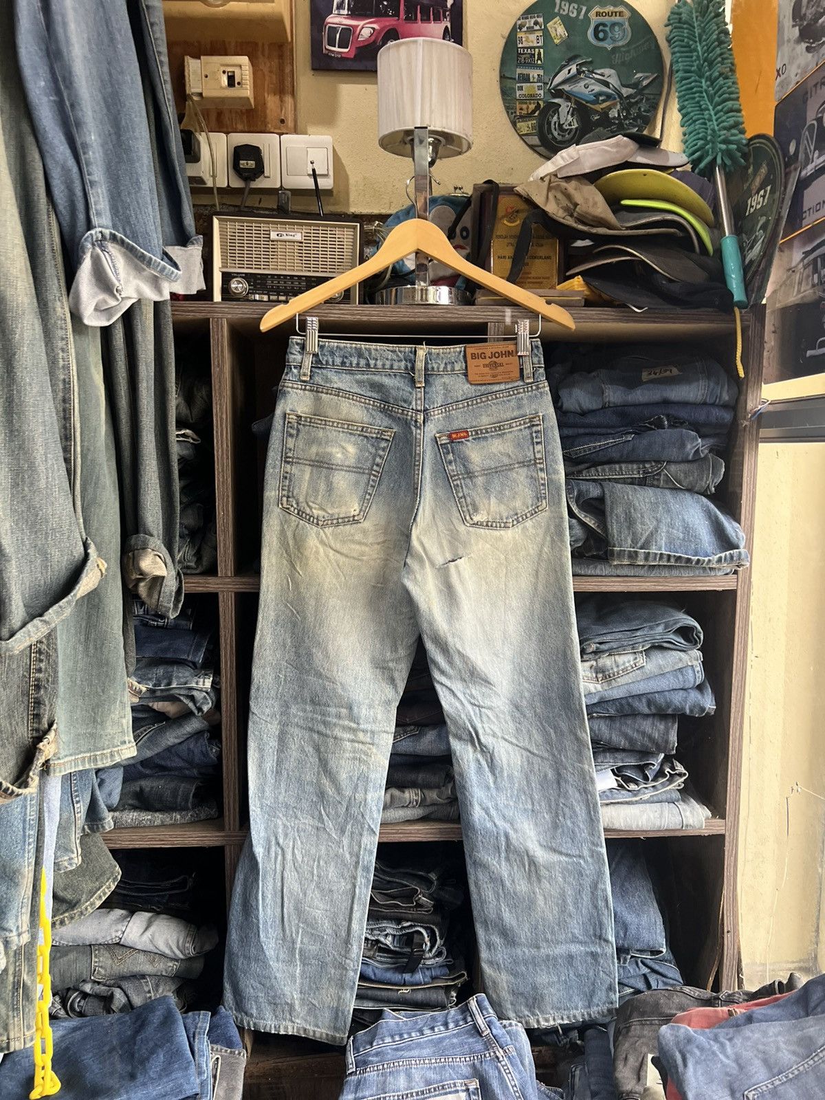 Big John 🔥Vintage Big John Distressed Denim Size US 28 / EU 44 - 11 Thumbnail